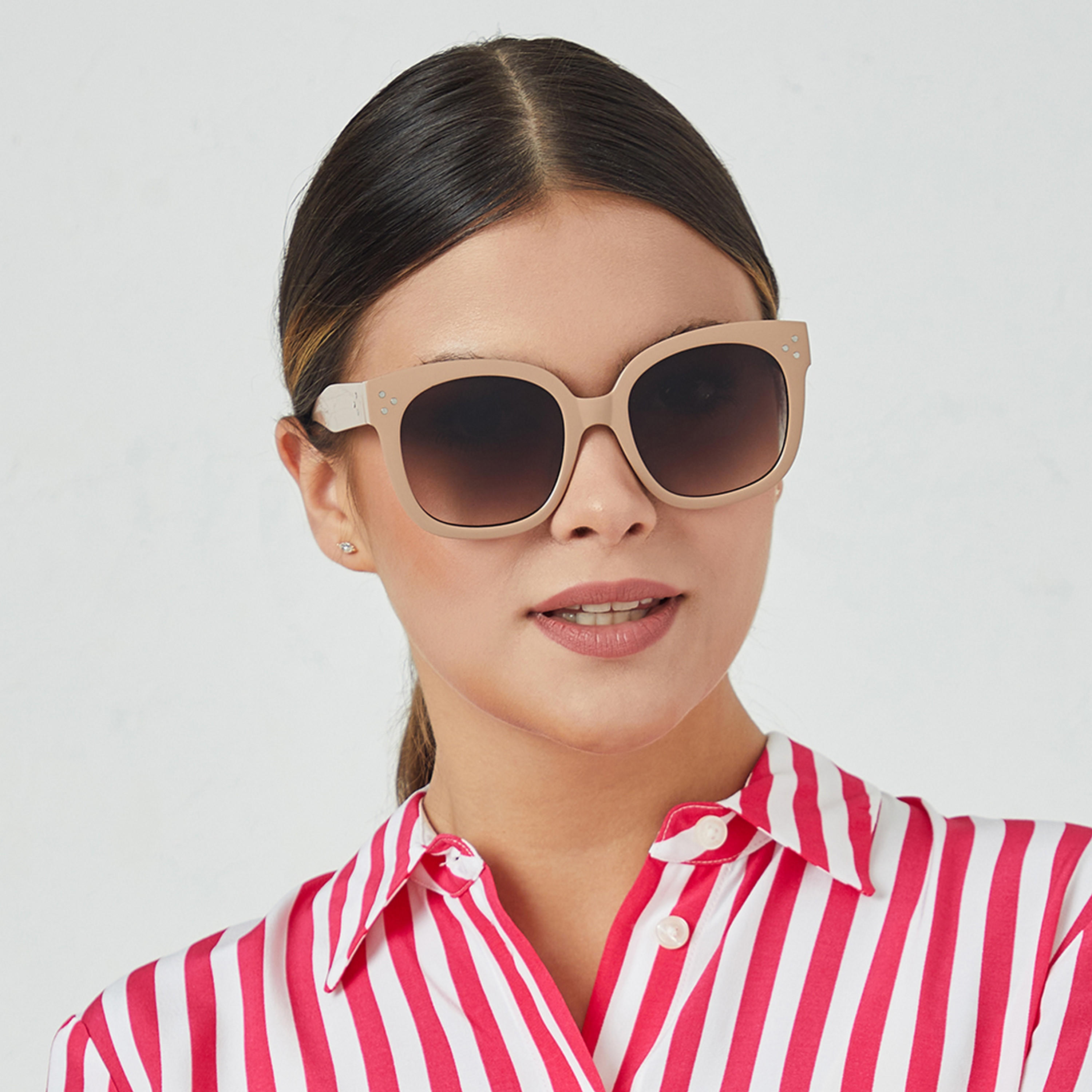 نظارة شمسية بنية من بلاك أوت فيكسي مع 54 مم ذات دائرية -women-sunglasses-image-4