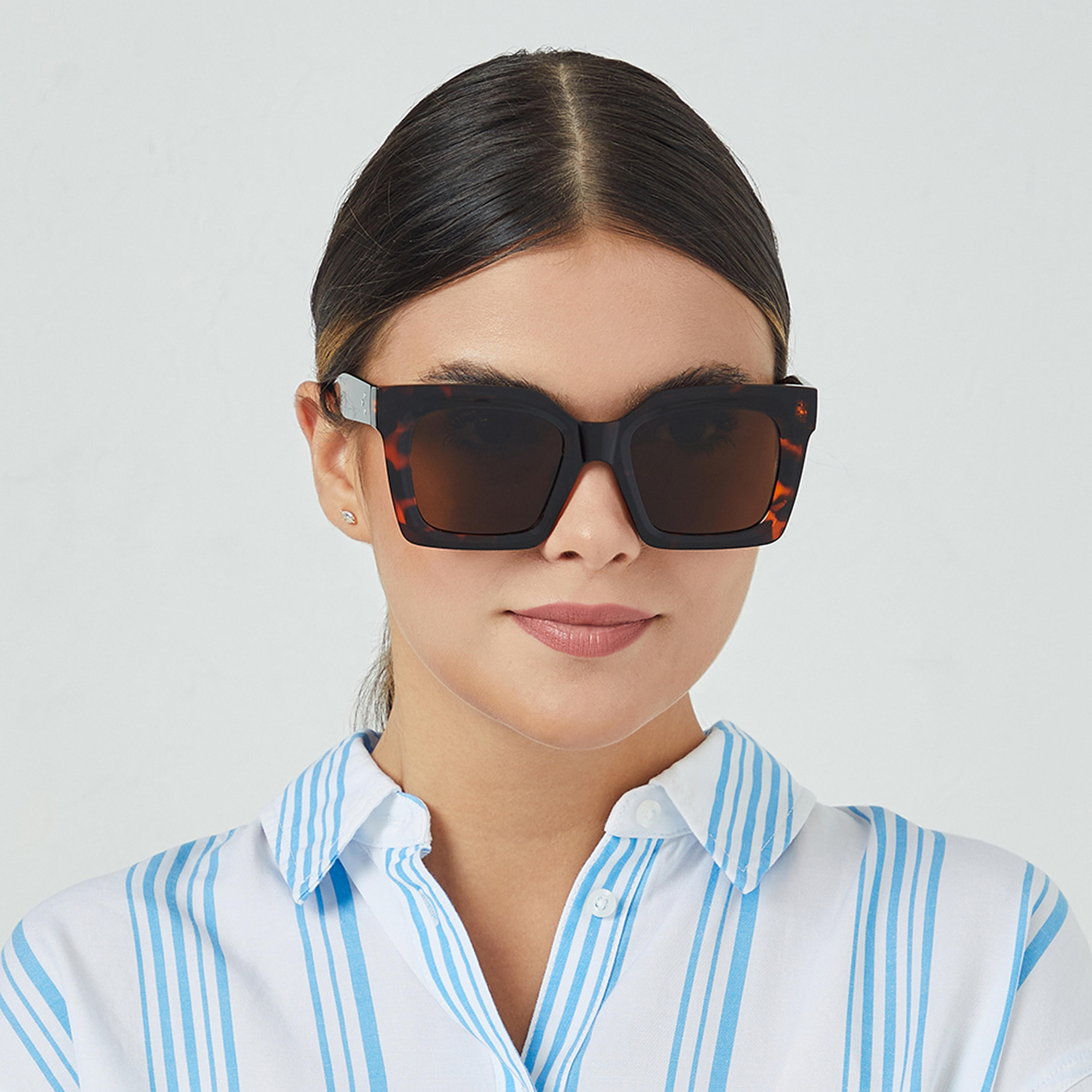 BlackOut TESSERA  Brown 51 mm Square Sunglasses -women-sunglasses-image-4