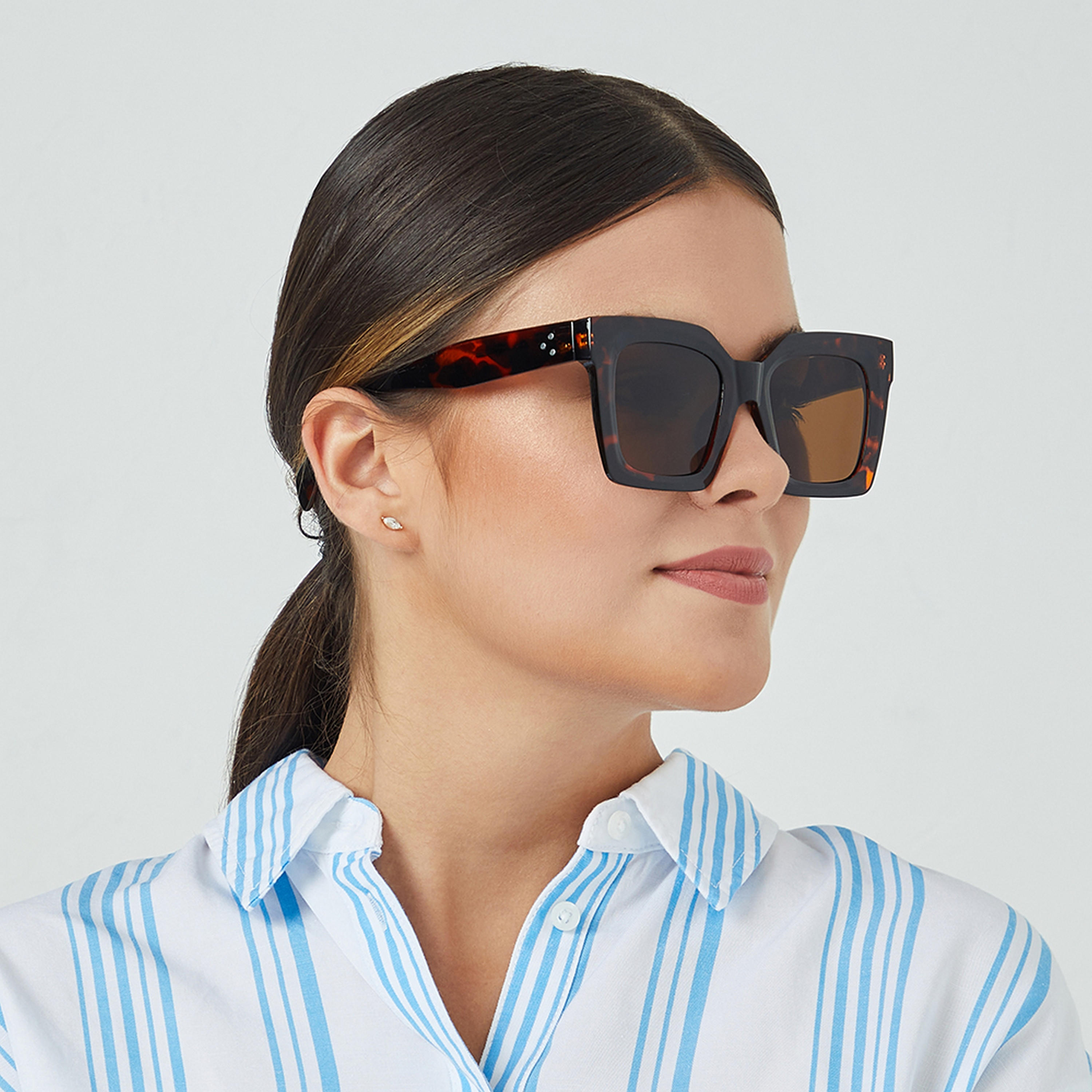 BlackOut TESSERA  Brown 51 mm Square Sunglasses -women-sunglasses-image-5