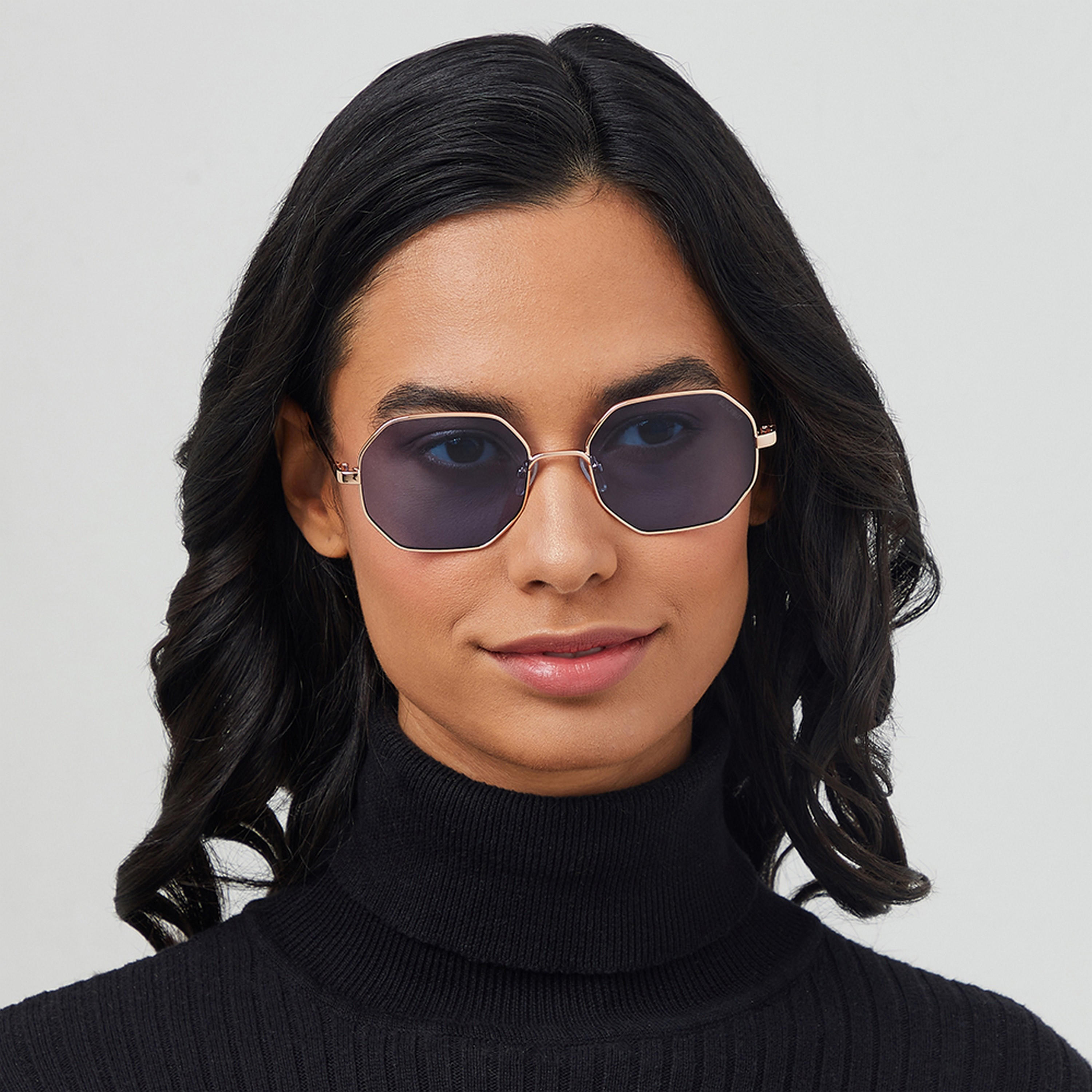 BlackOut FAMOUS Blue 53 mm Geometric Sunglasses -women-sunglasses-image-5