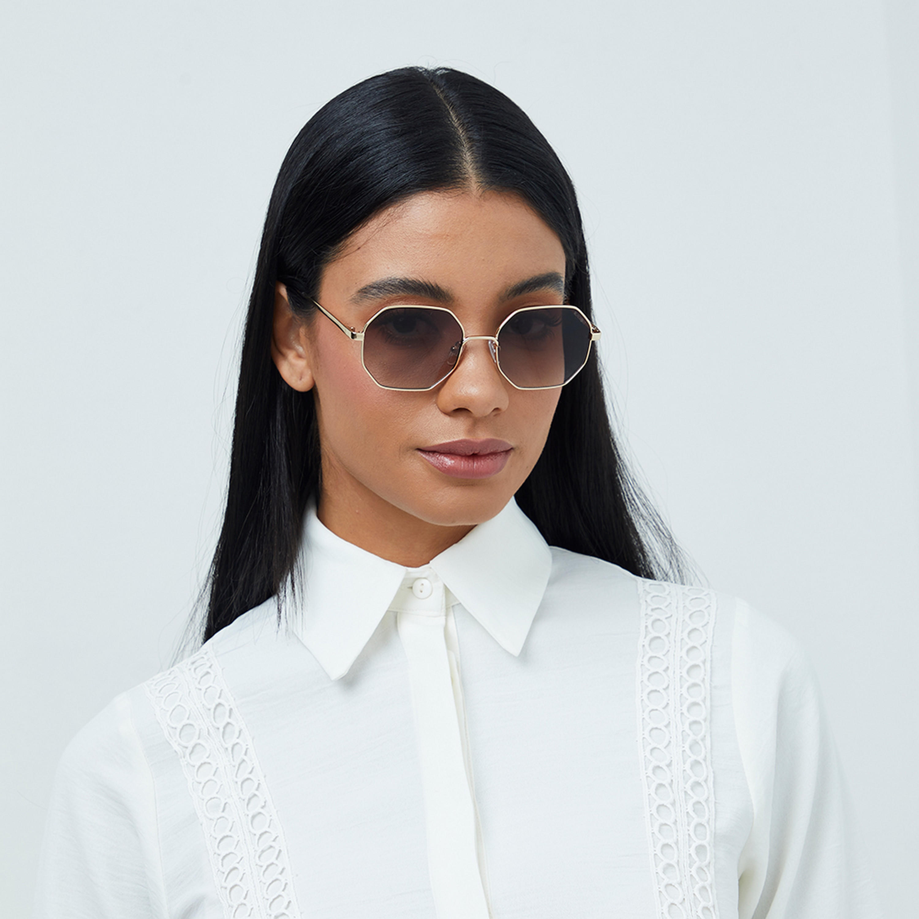 BlackOut FAMOUS  Brown 53 mm Geometric Sunglasses -women-sunglasses-image-4