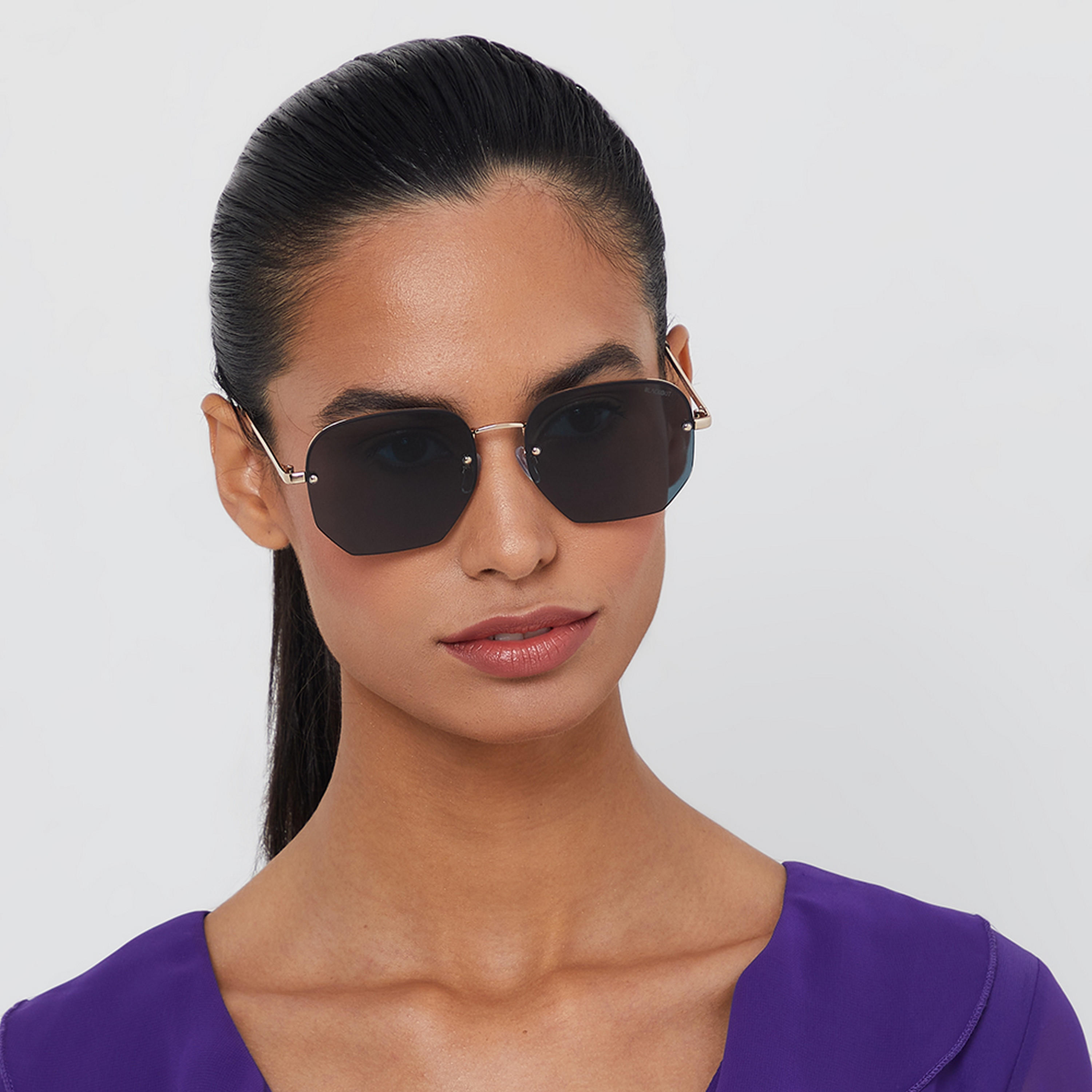 نظارة شمسية خضراء هندسية مع 57 مم من بلاك أوت نينا -women-sunglasses-image-4