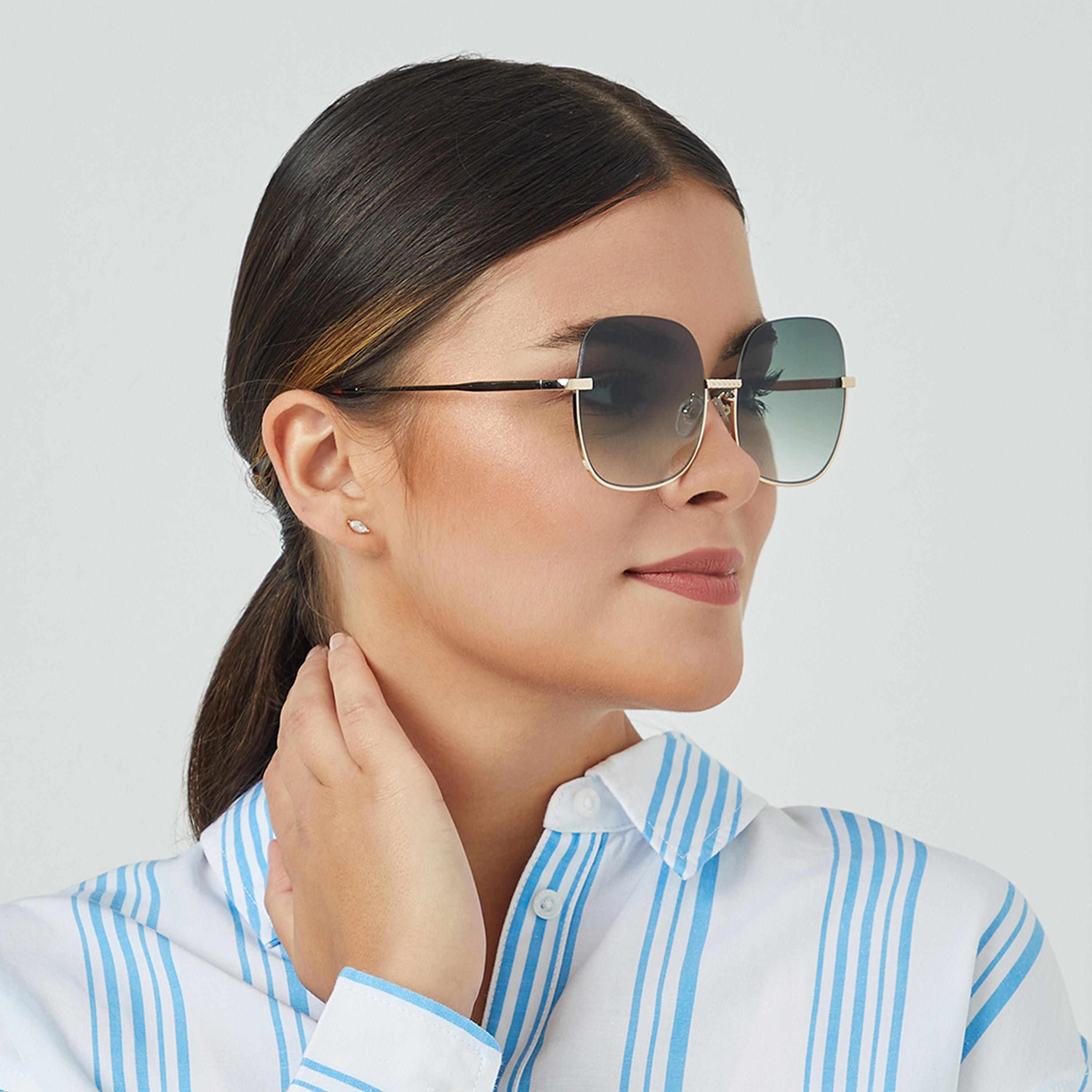 نظارة شمسية خضراء مربعة مع 59 مم من بلاك أوت جيو -women-sunglasses-image-5