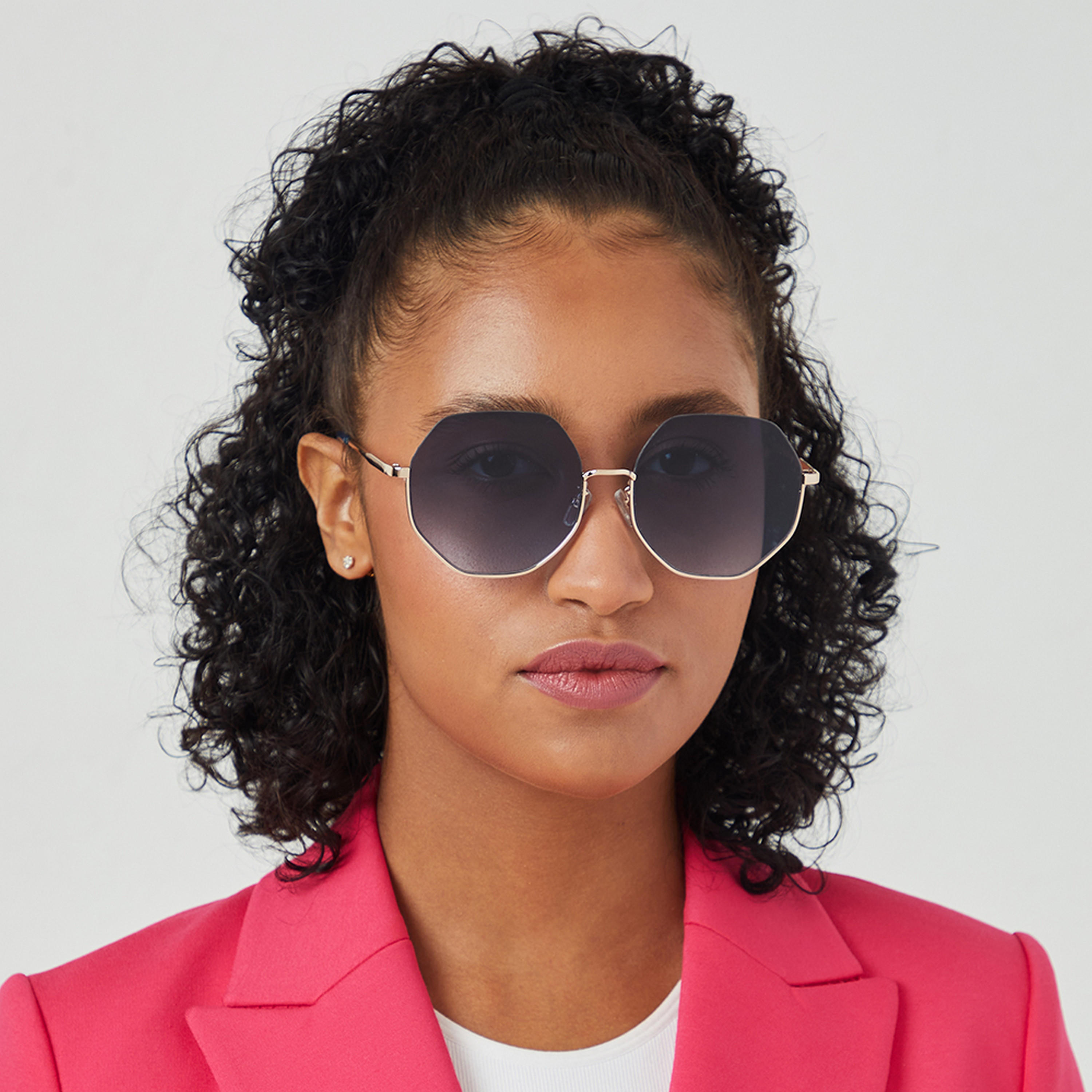 BlackOut HEXA  Blue 58 mm Geometric Sunglasses -women-sunglasses-image-4