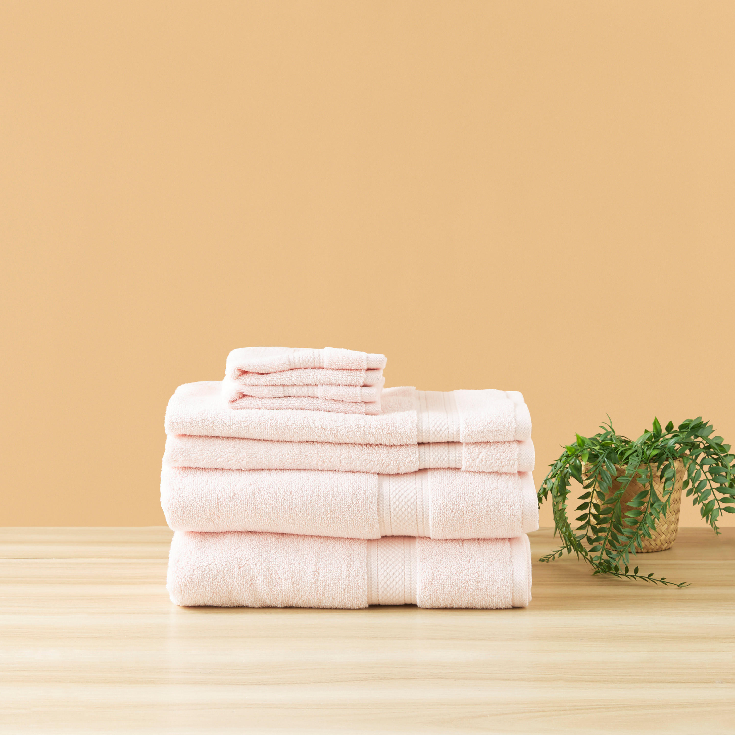 Textured 6-Piece Towel Set - 140x70 cms-household-bathandlaundry-bathlinen-towels-image-1