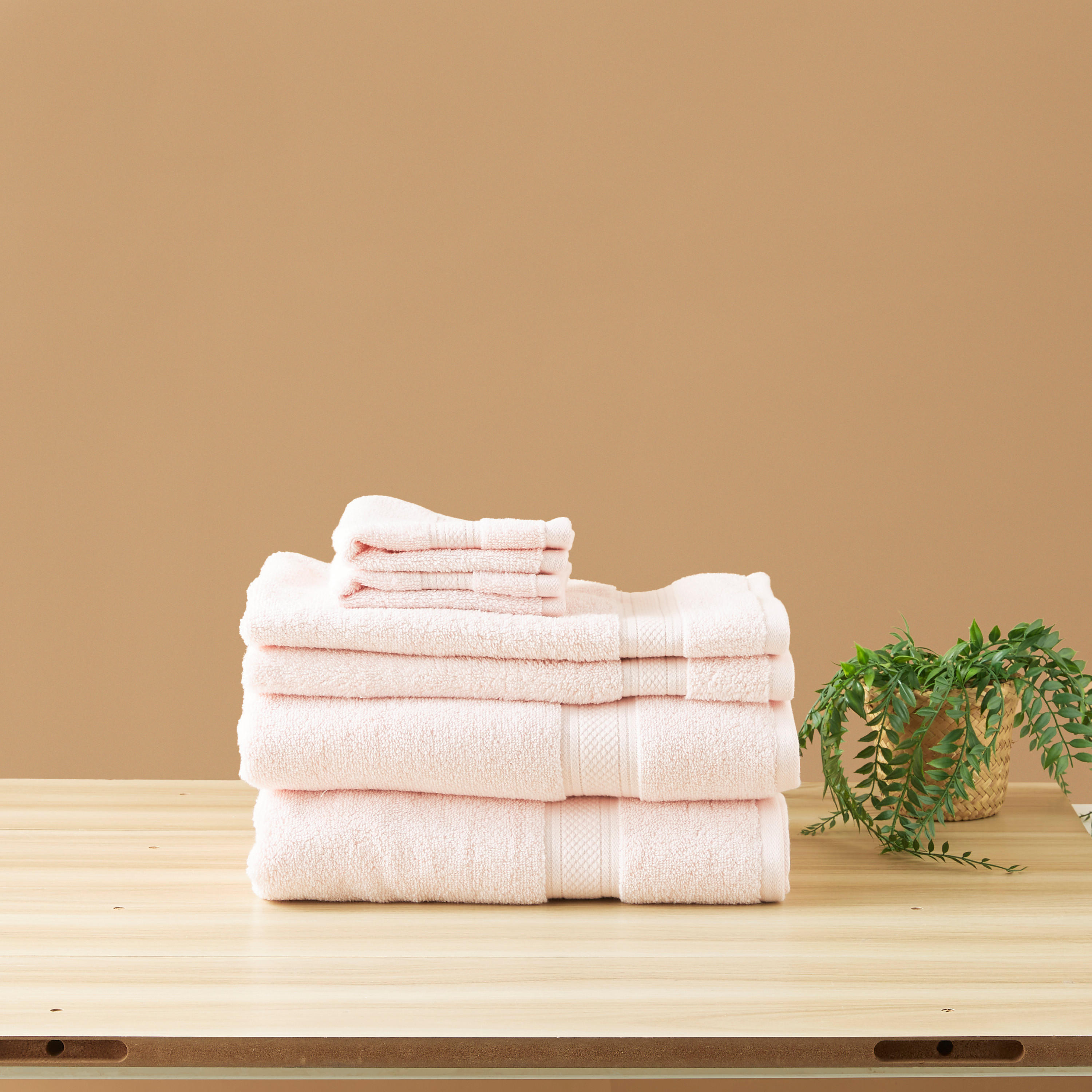 Textured Assorted 6-Piece Towel Set-household-bathandlaundry-bathlinen-towels-image-1