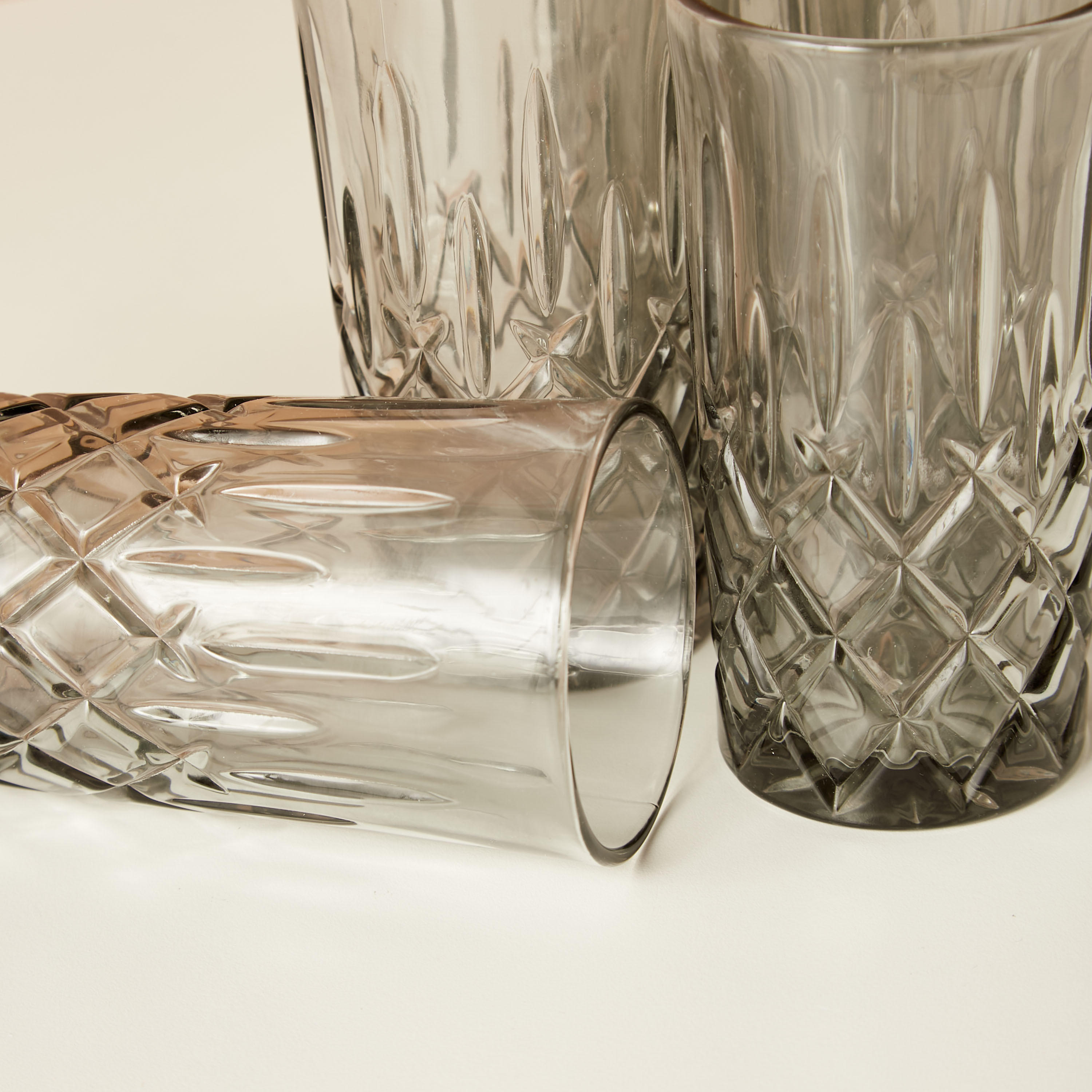 Textured 6-Piece Glass Tumbler Set - 310 ml-household-dining-glassware-drinkingglasses-image-4