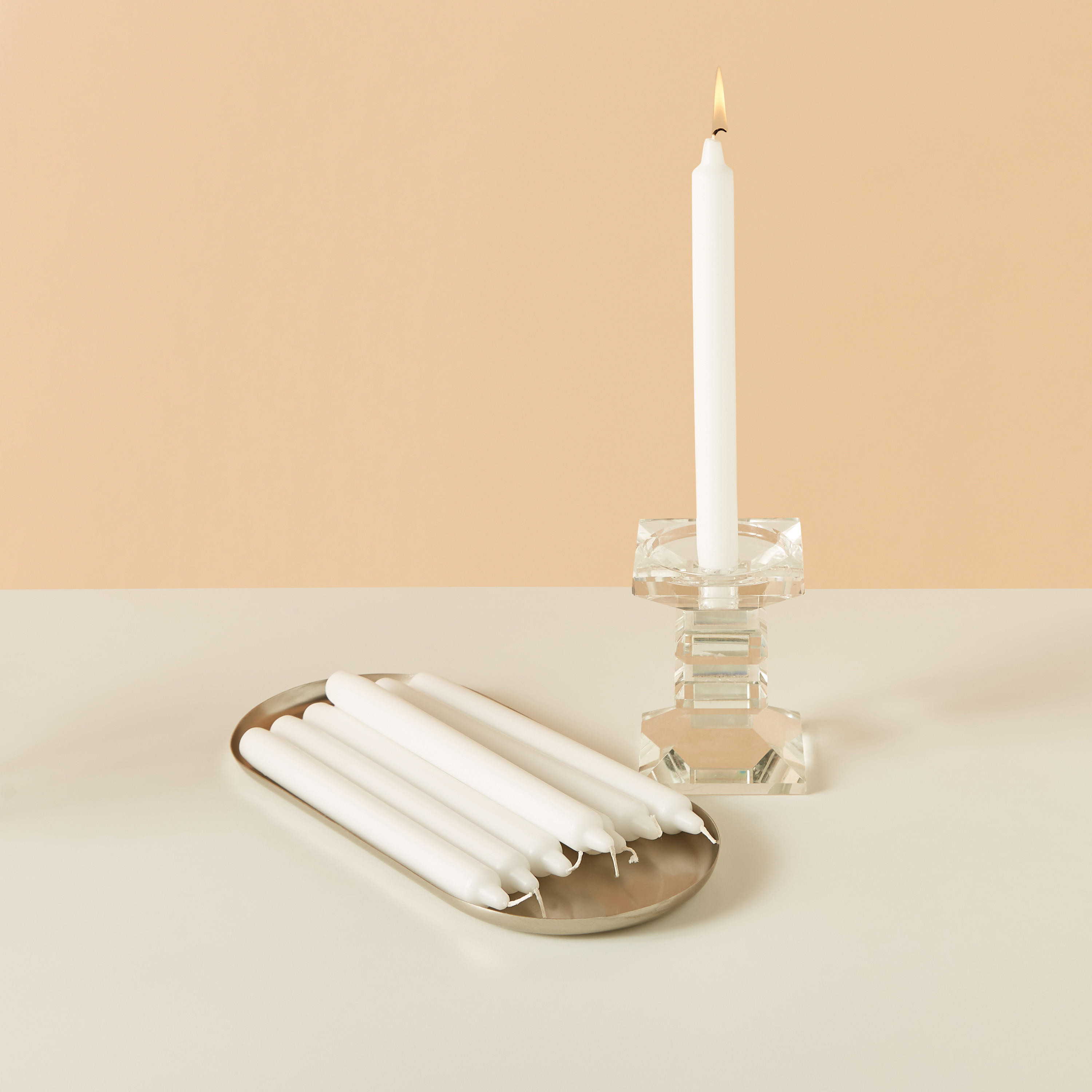 Essentials 8-Piece Unscented Taper Candle Set - 25 cm-household-homefragrance-candles-image-1