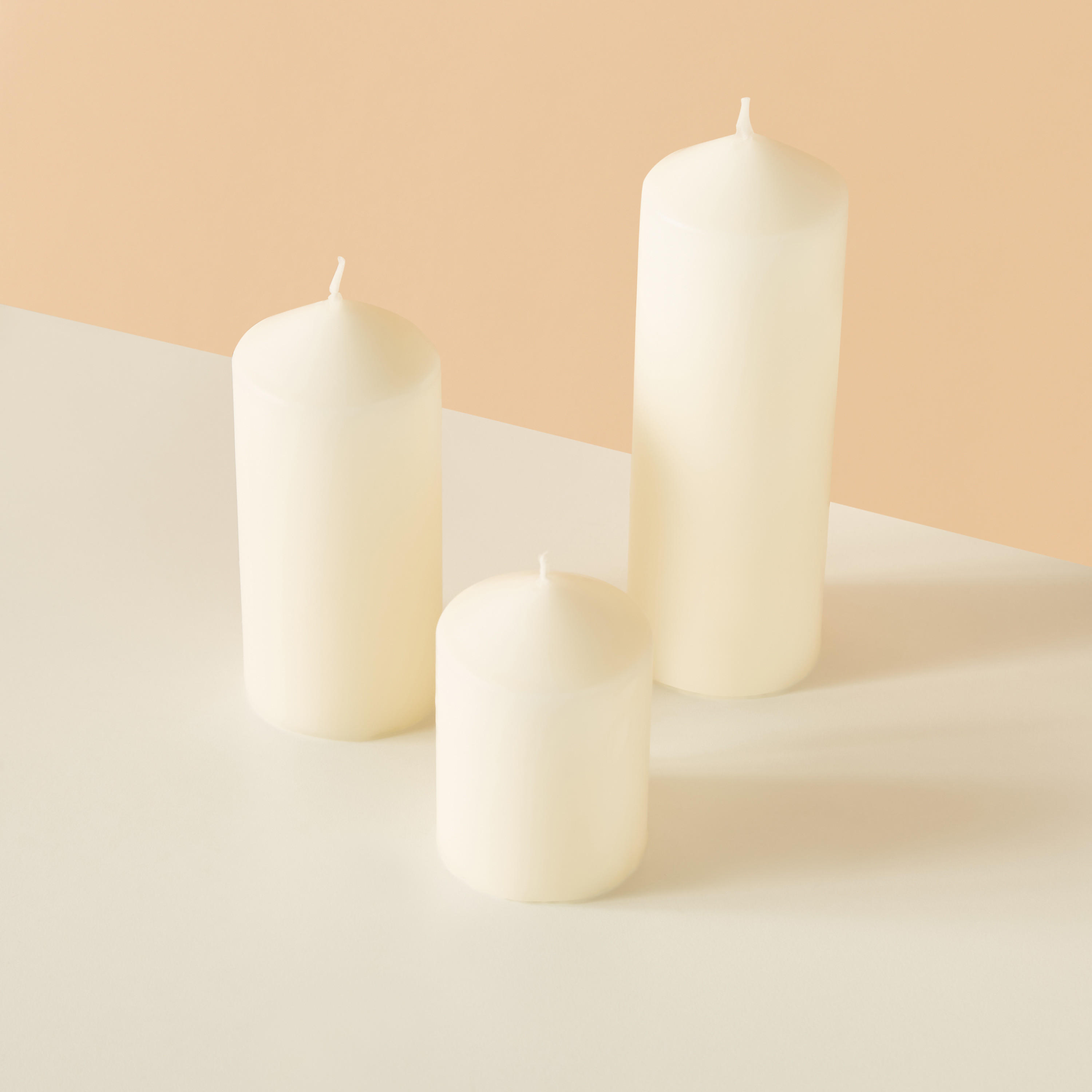Essentials 3-Piece Unscented Pillar Candle Set-household-homefragrance-candles-image-3