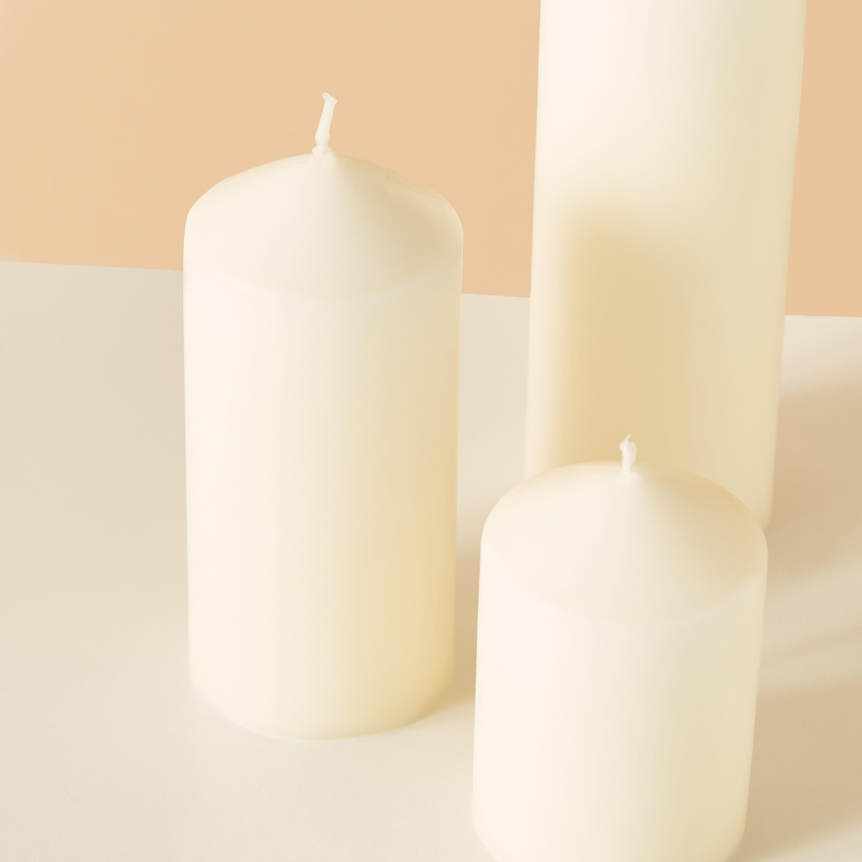 Essentials 3-Piece Unscented Pillar Candle Set-household-homefragrance-candles-image-4
