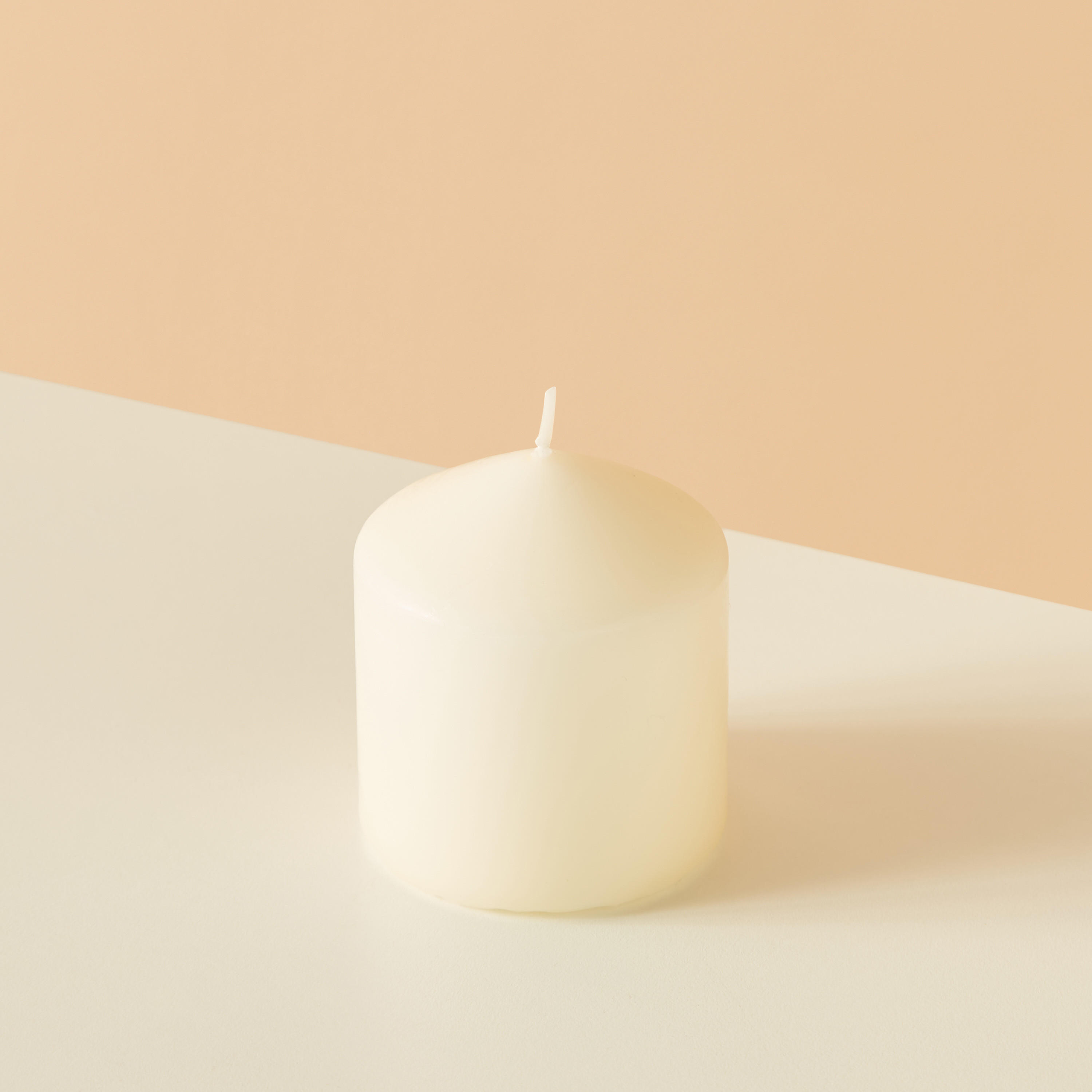 Essentials Unscented Pillar Candle - 7 cms-household-homefragrance-candles-image-3