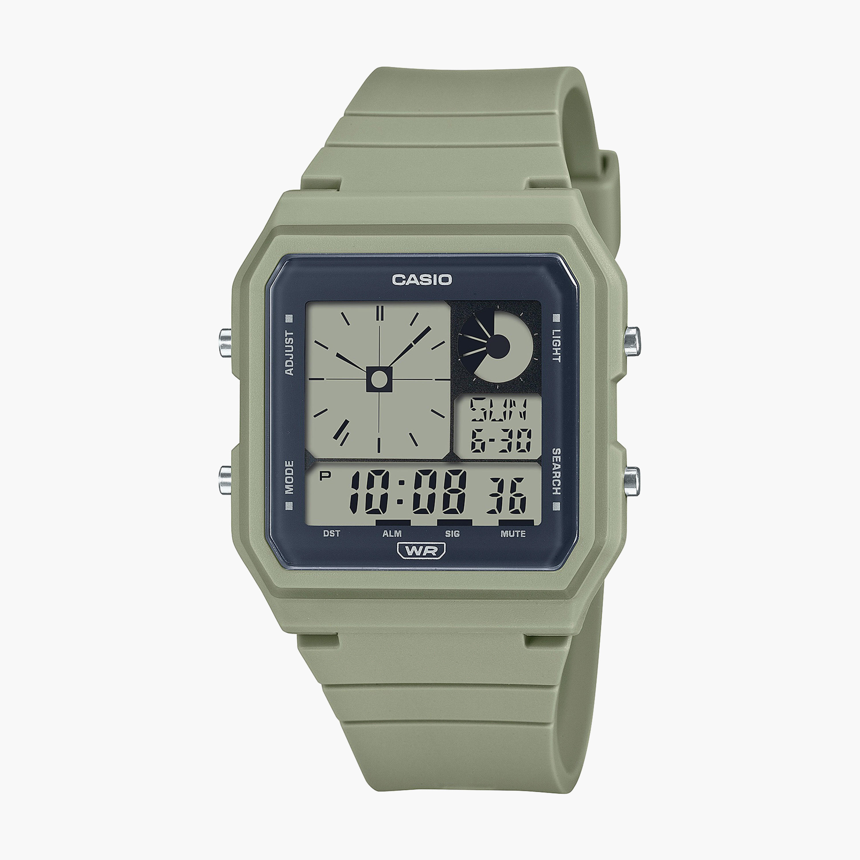 ساعة ذات انالوج من جيس بسوار جلدي أصلي باللون الازرق | GW0591L1-women-watchesandjewellery-watches-image-1