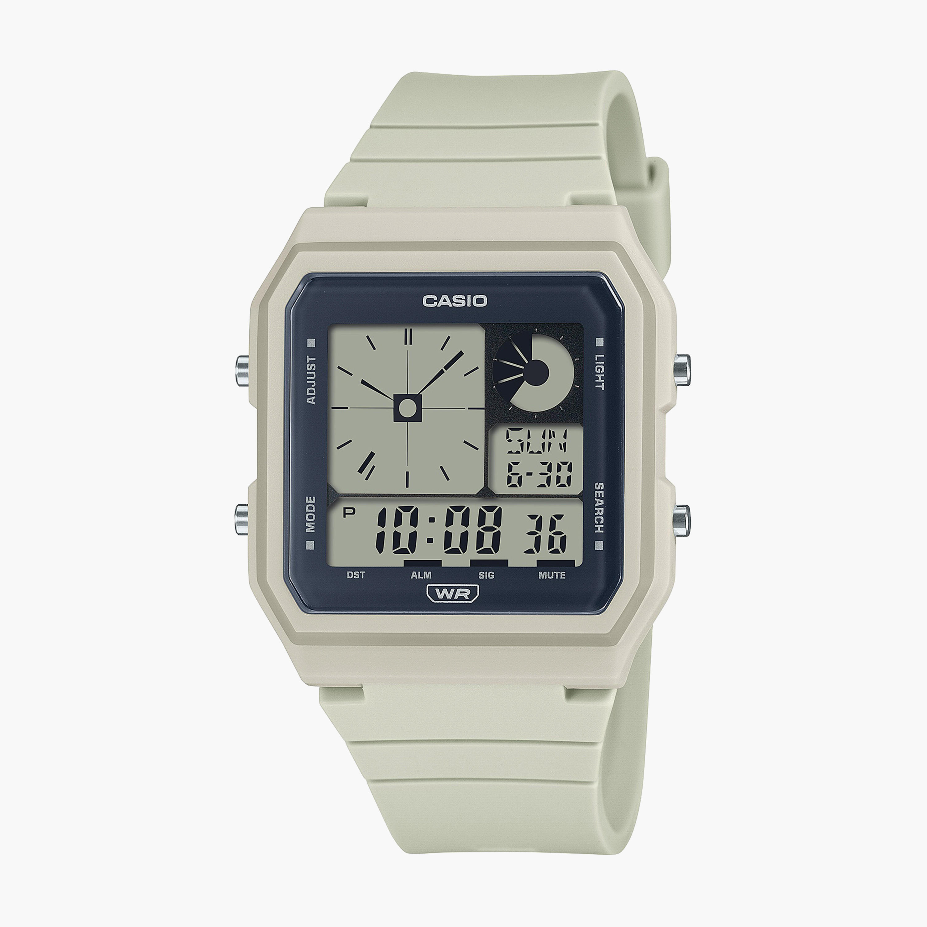 Casio Women's Grey Digital Silicone Strap Watch | LF-20W-8ADF-women-watchesandjewellery-watches-image-1