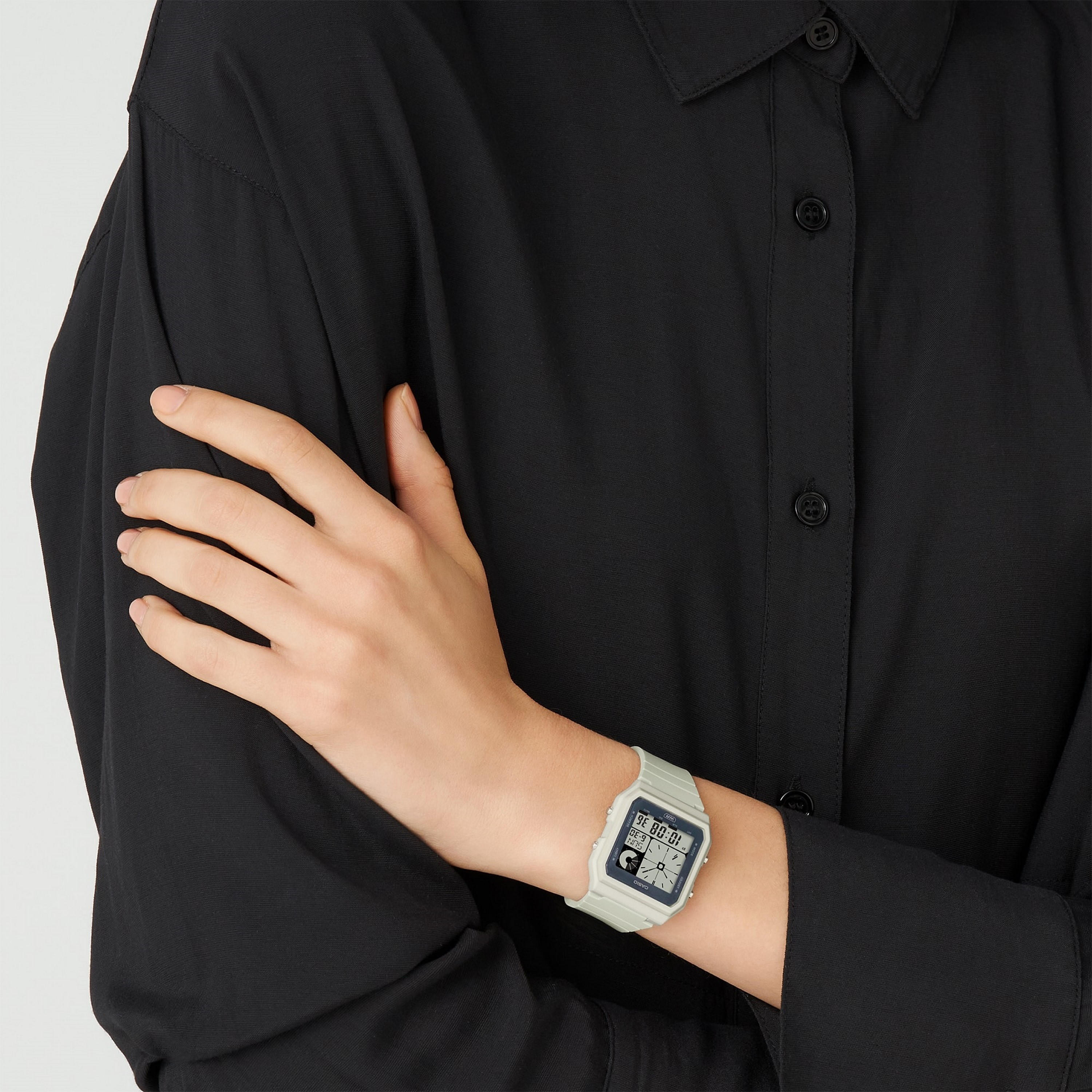 Casio Women's Grey Digital Silicone Strap Watch | LF-20W-8ADF-women-watchesandjewellery-watches-image-3