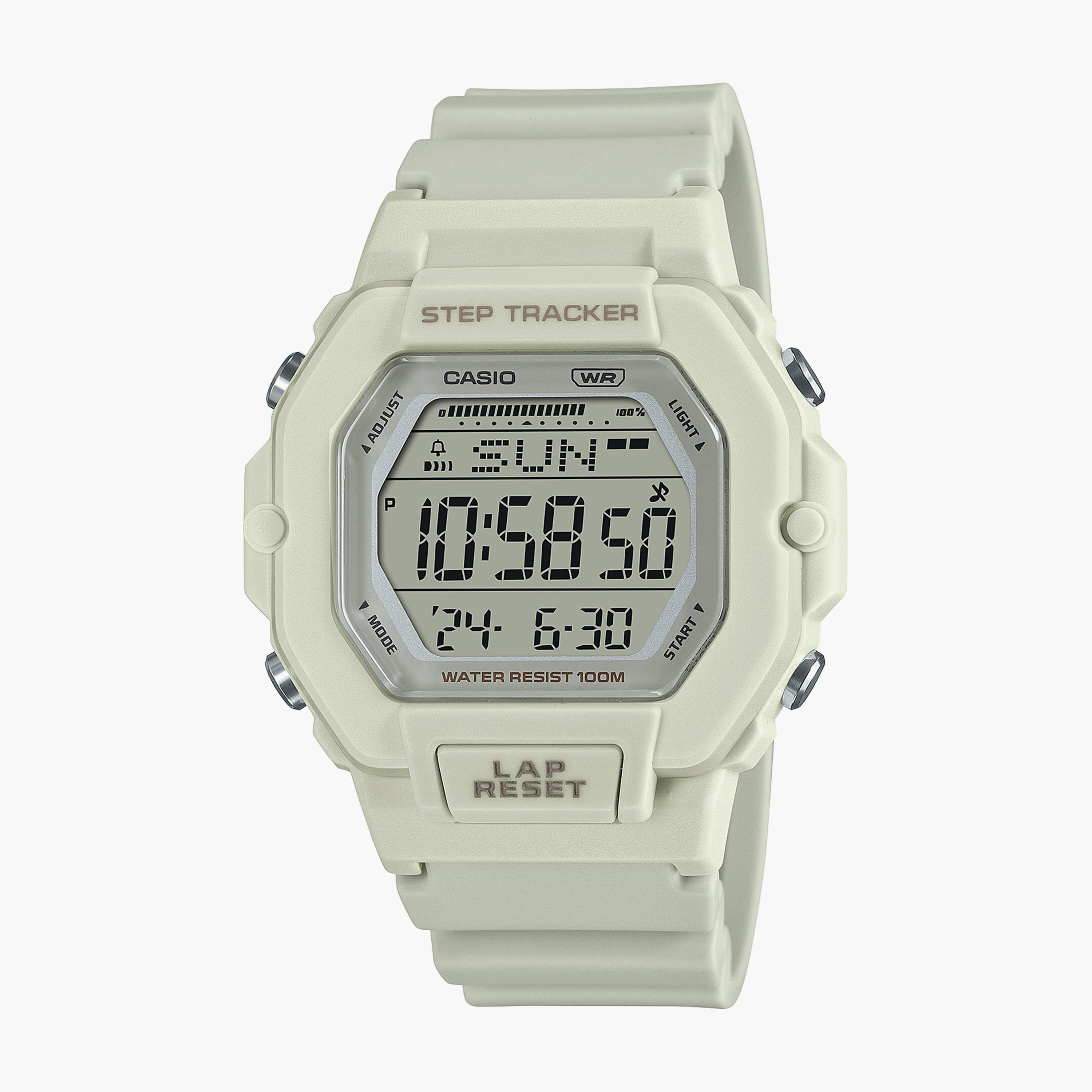 Casio Women's Green Digital Silicone Strap Watch | LWS-2200H-8AVDF | 46 MM-women-watchesandjewellery-watches-image-1