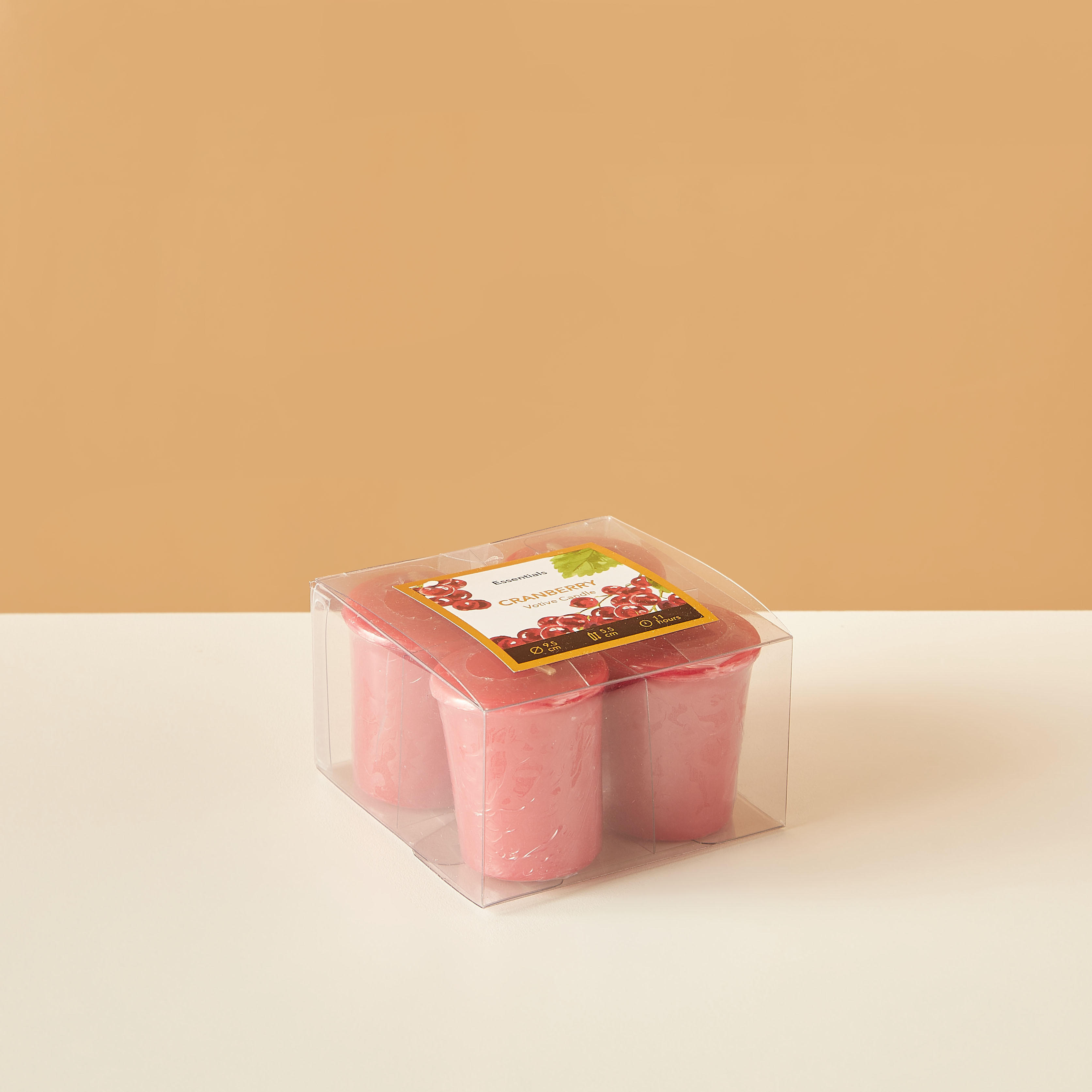 Essentials 4-Piece Rose Blush Scented Votive Candle Set - 12 H-household-homefragrance-candles-image-4