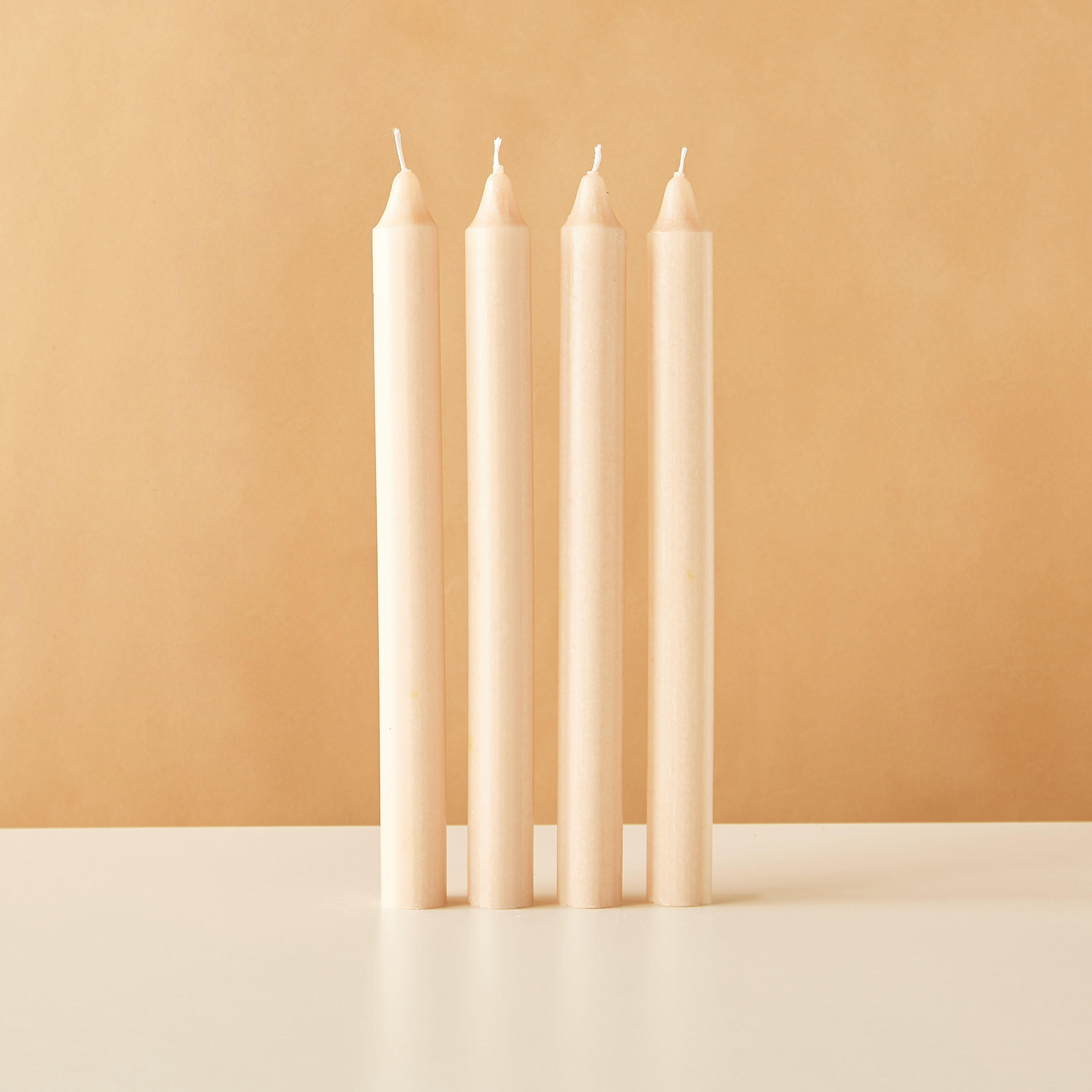 Essentials 4-Piece Rose Blush Scented Dinner Candle Set - 7 H-household-homefragrance-candles-image-2