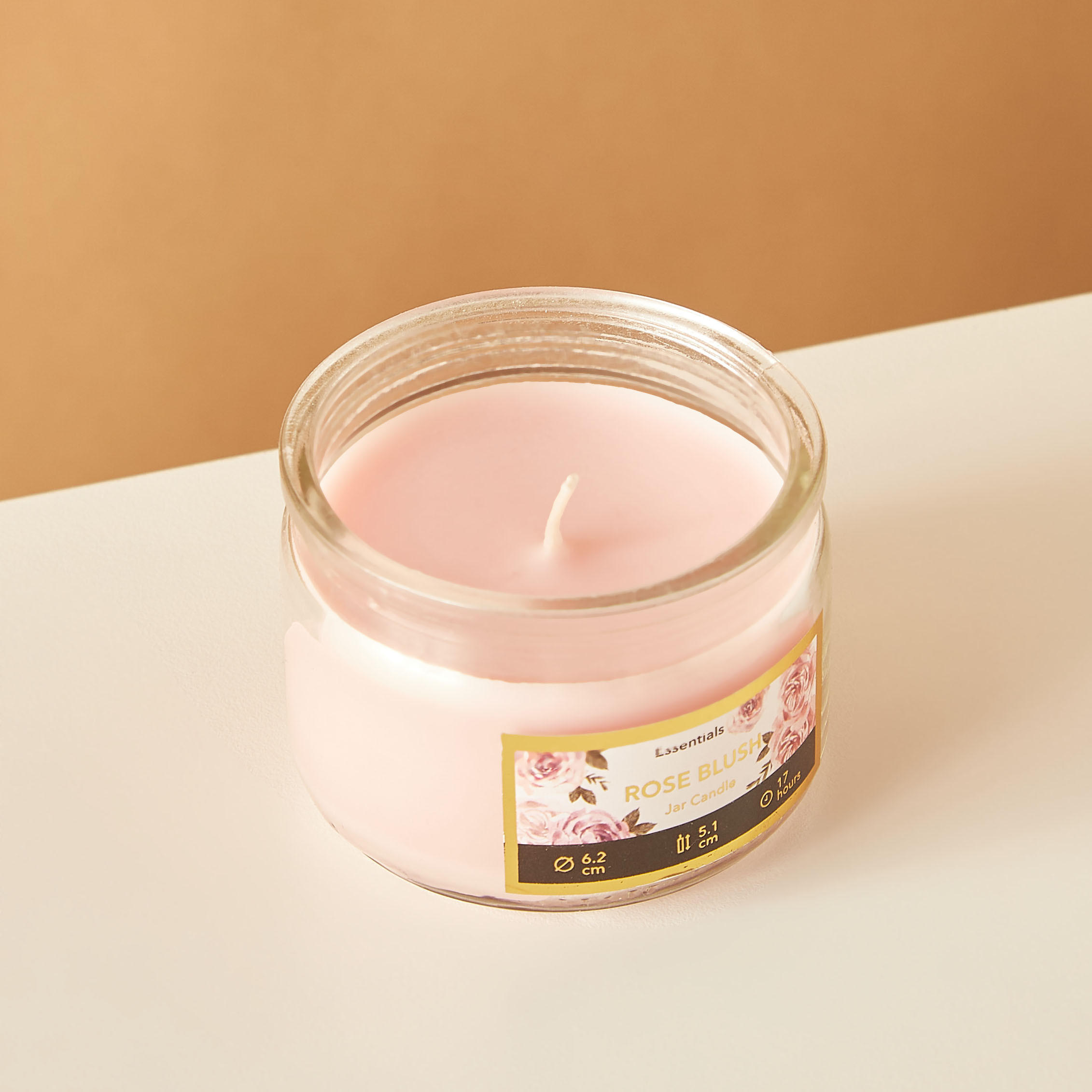 جرة شموع زجاجية برائحة الفانيليا فلور من إسينشيالز - 17 ساعة-household-homefragrance-candles-image-3