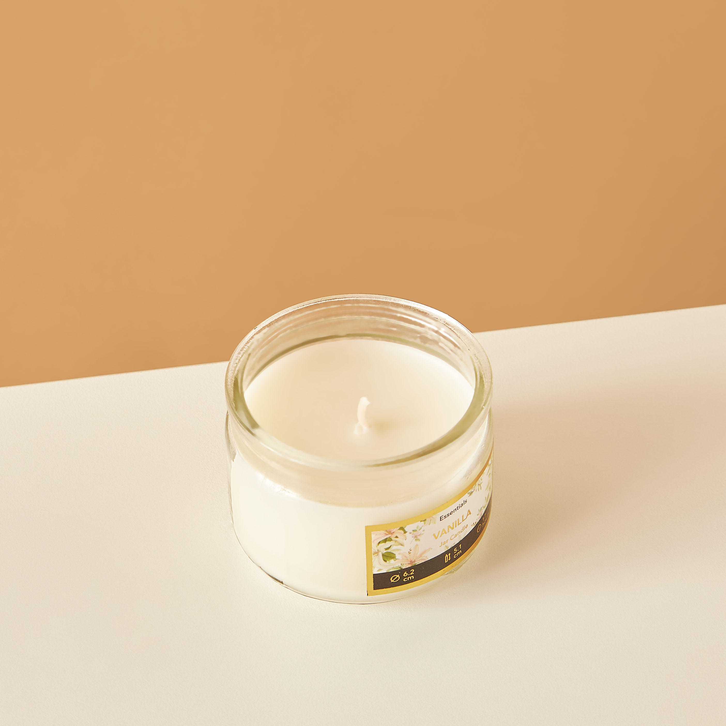Essentials Vanilla Fleur Scented Glass Jar Candle - 17 H-household-homefragrance-candles-image-3