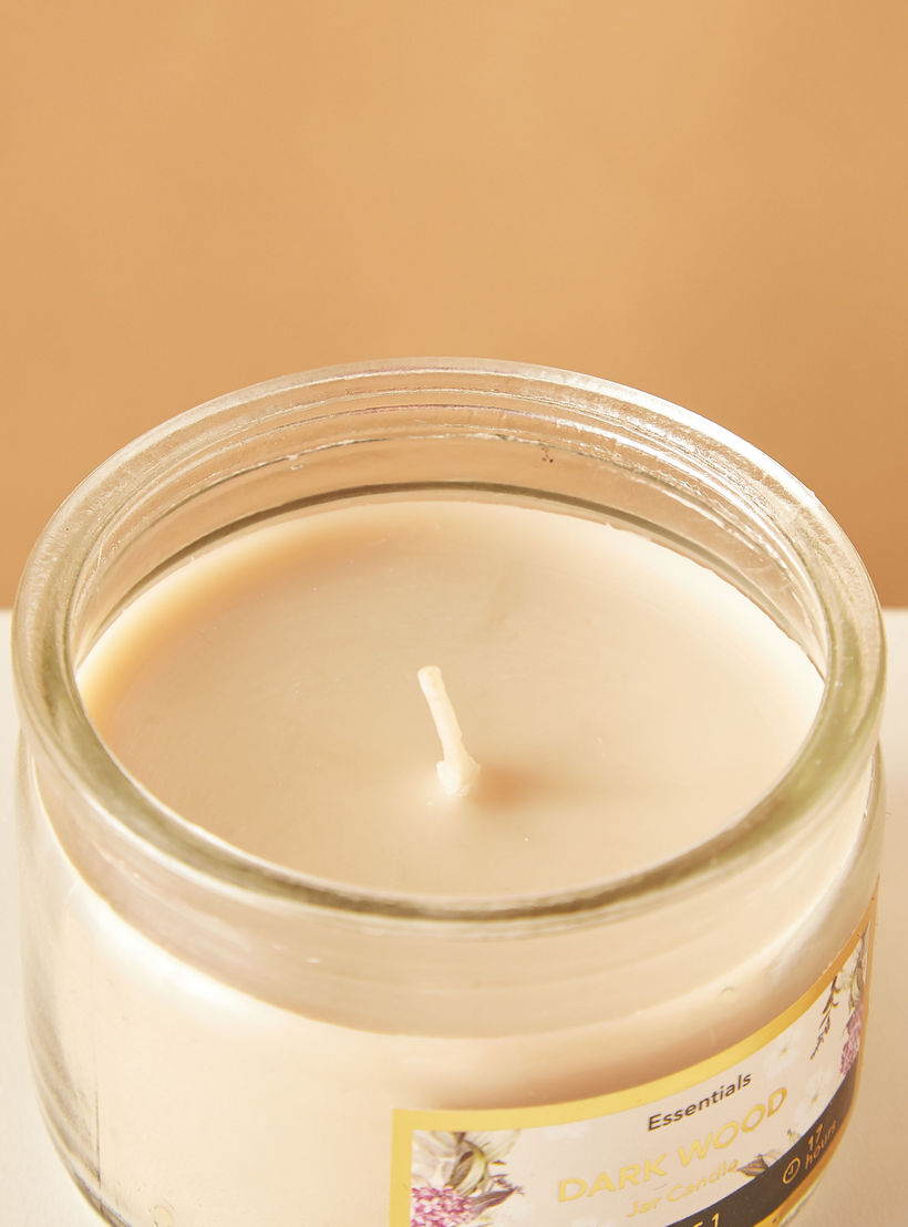 Essentials Vanilla Fleur Scented Glass Jar Candle - 17 H-household-homefragrance-candles-image-4