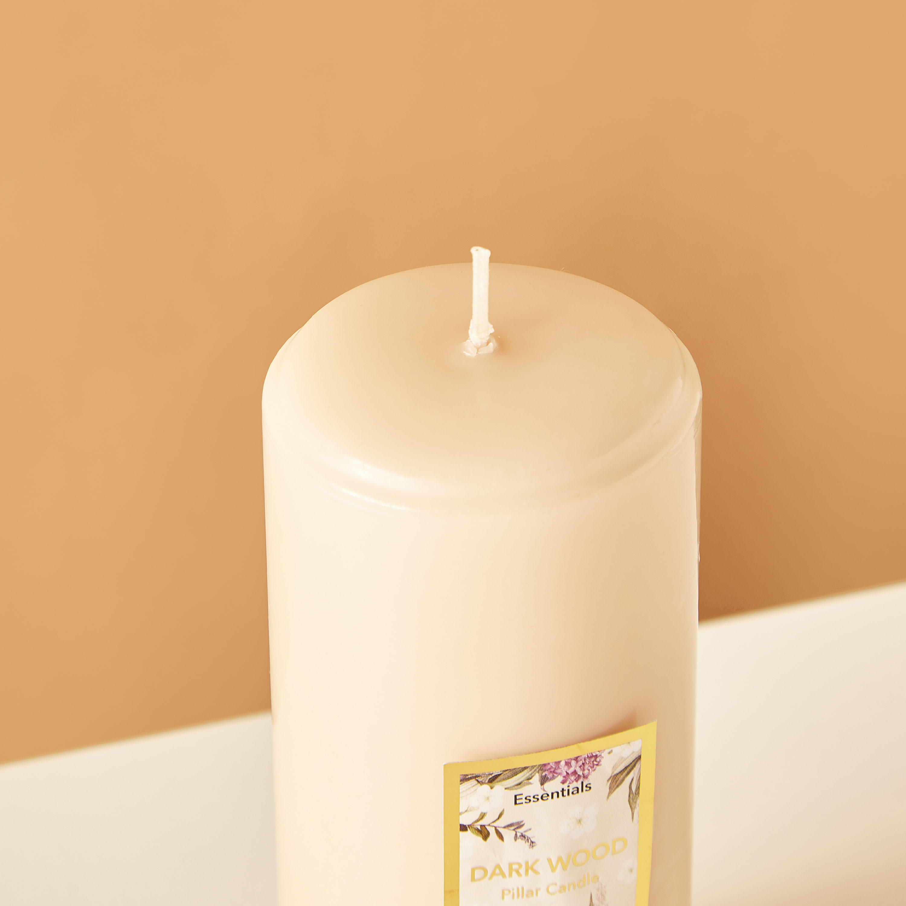 Essentials Rose Blush Scented Pillar Candle - 60 H-household-homefragrance-candles-image-4