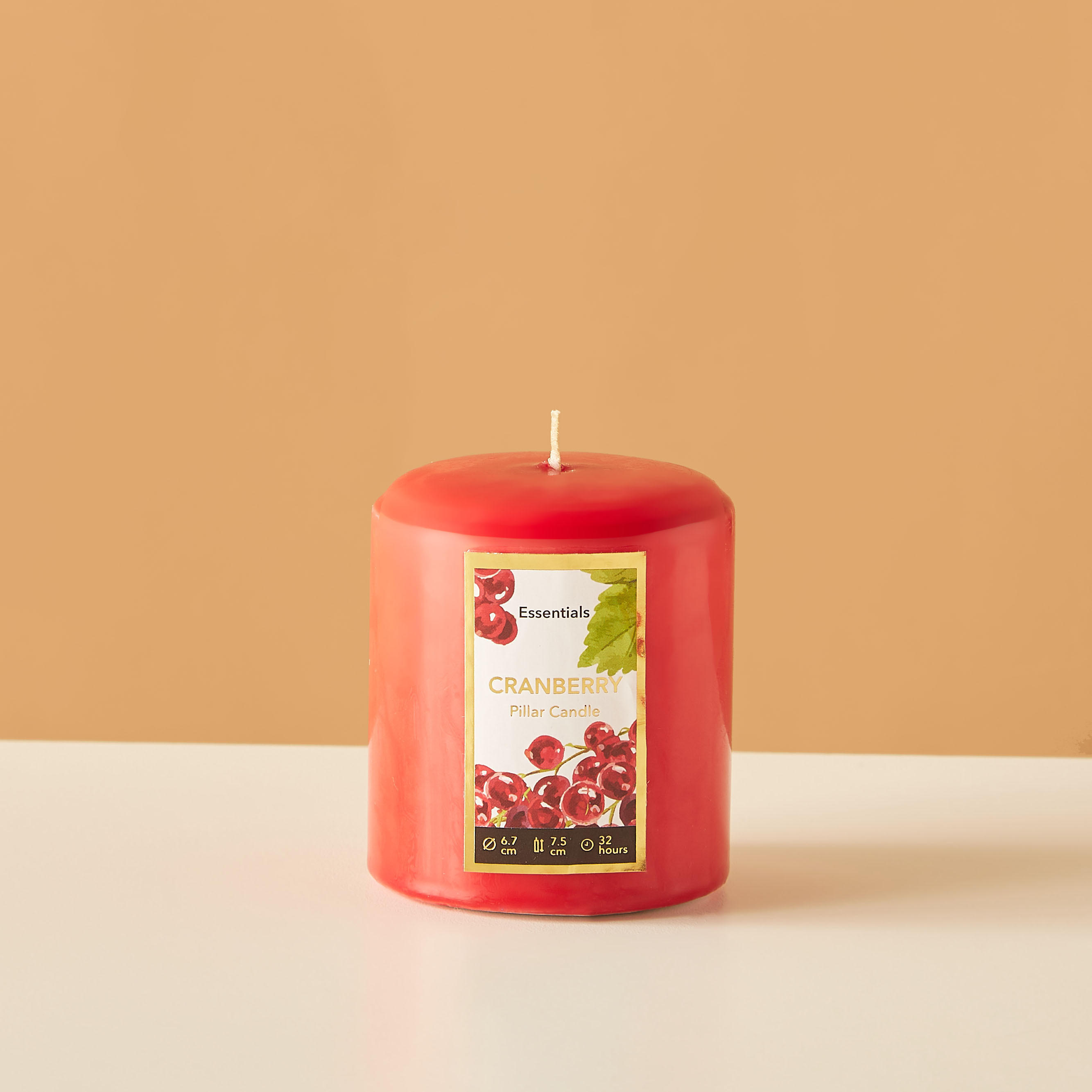 Essentials Vanilla Fleur Scented Pillar Candle - 8 cms-household-homefragrance-candles-image-2