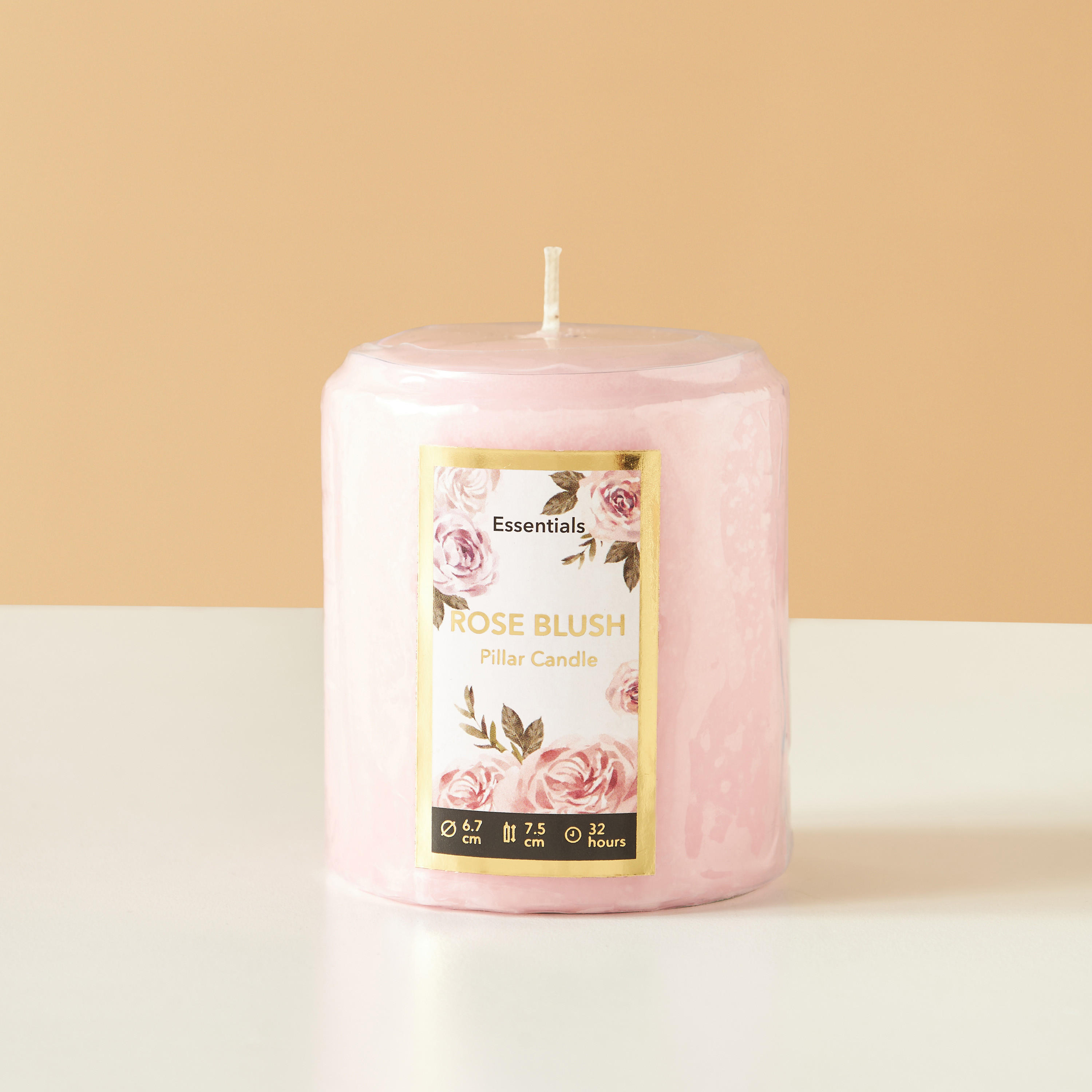 Essentials Vanilla Fleur Scented Pillar Candle - 8 cms-household-homefragrance-candles-image-2