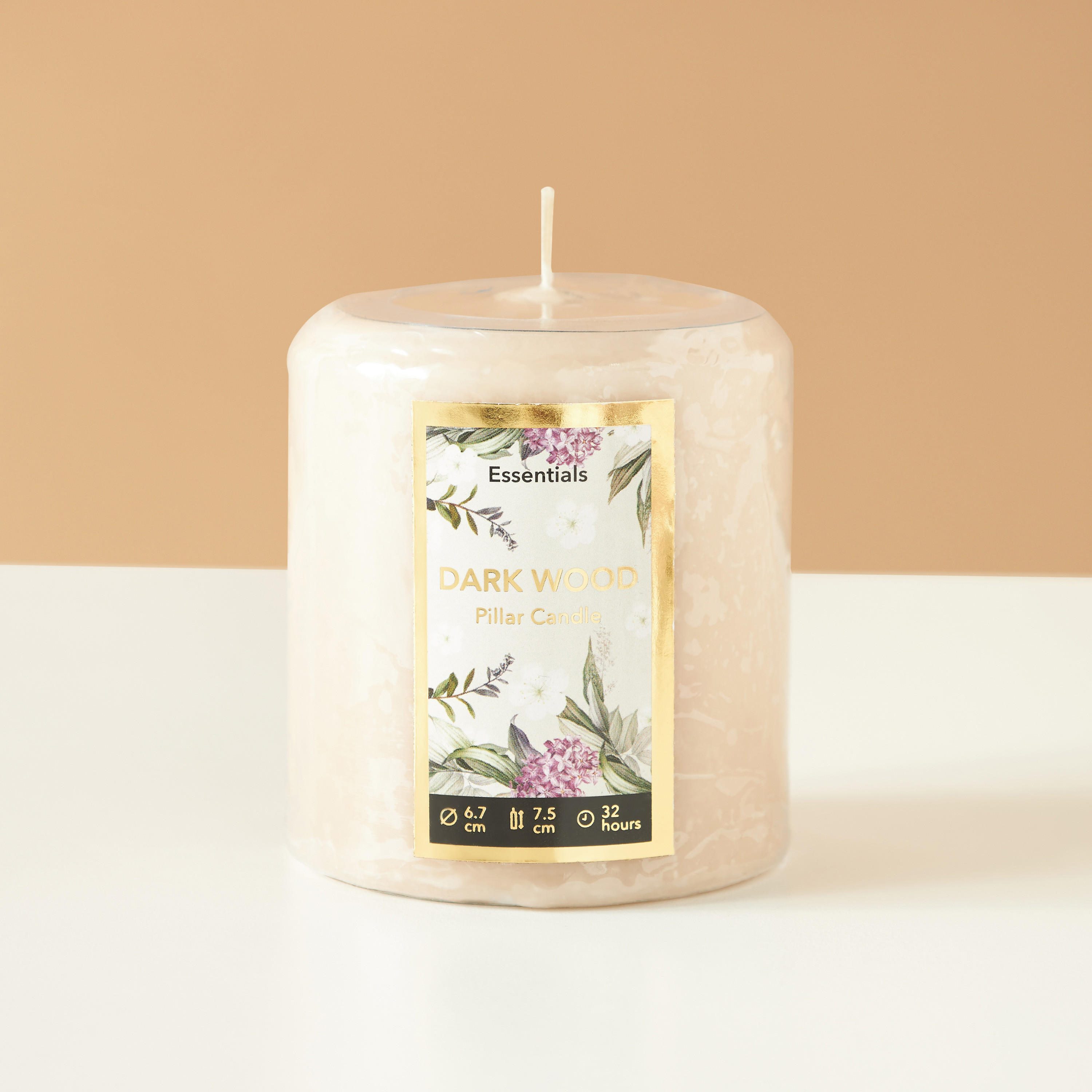 Essentials Vanilla Fleur Scented Pillar Candle - 8 cms-household-homefragrance-candles-image-2