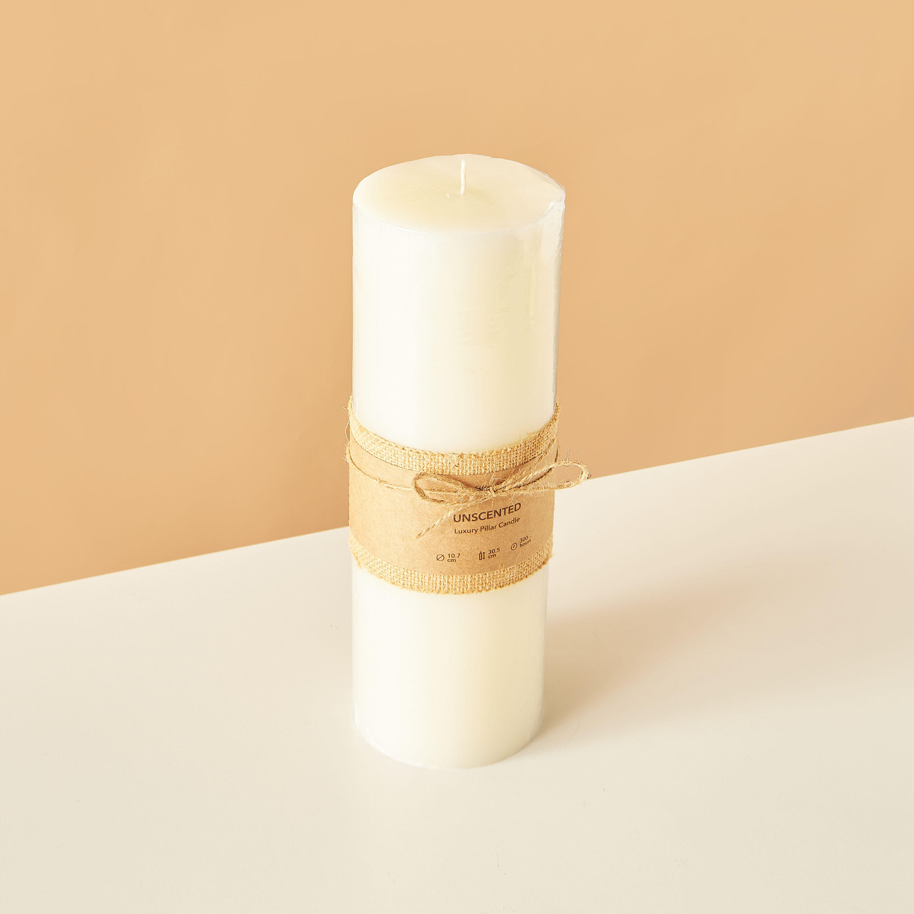 Essentials Unscented Pillar Candle - 31 cms-household-homefragrance-candles-image-3