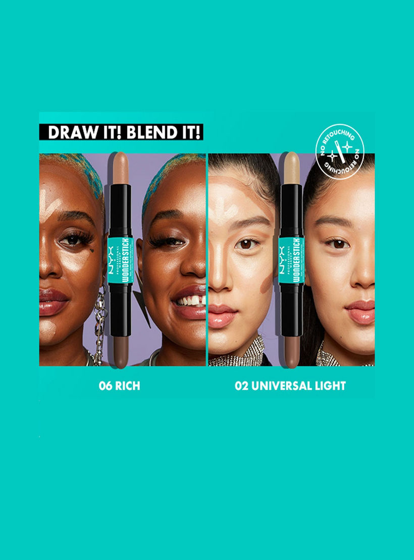 كونتور وهايلايتر ووندر ستيك بروفيشنال ميك أب من إن واي إكس-beautyandpersonalcare-makeup-face-highlighters-image-10