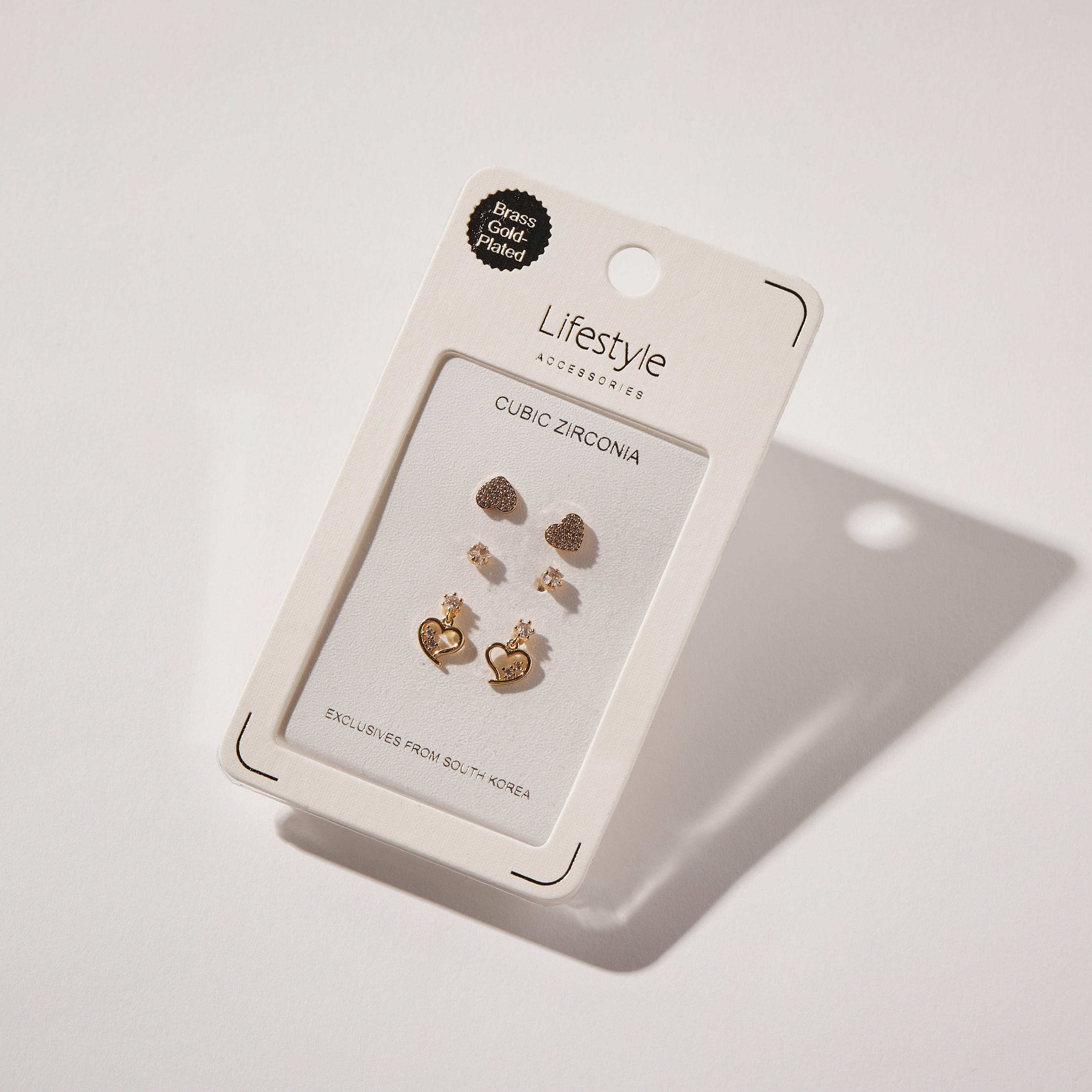 حلقان مزيّنة باللؤلؤ بمشبك إغلاق خلفي - طقم 3 أزواج-women-watchesandjewellery-jewellery-earrings-image-4