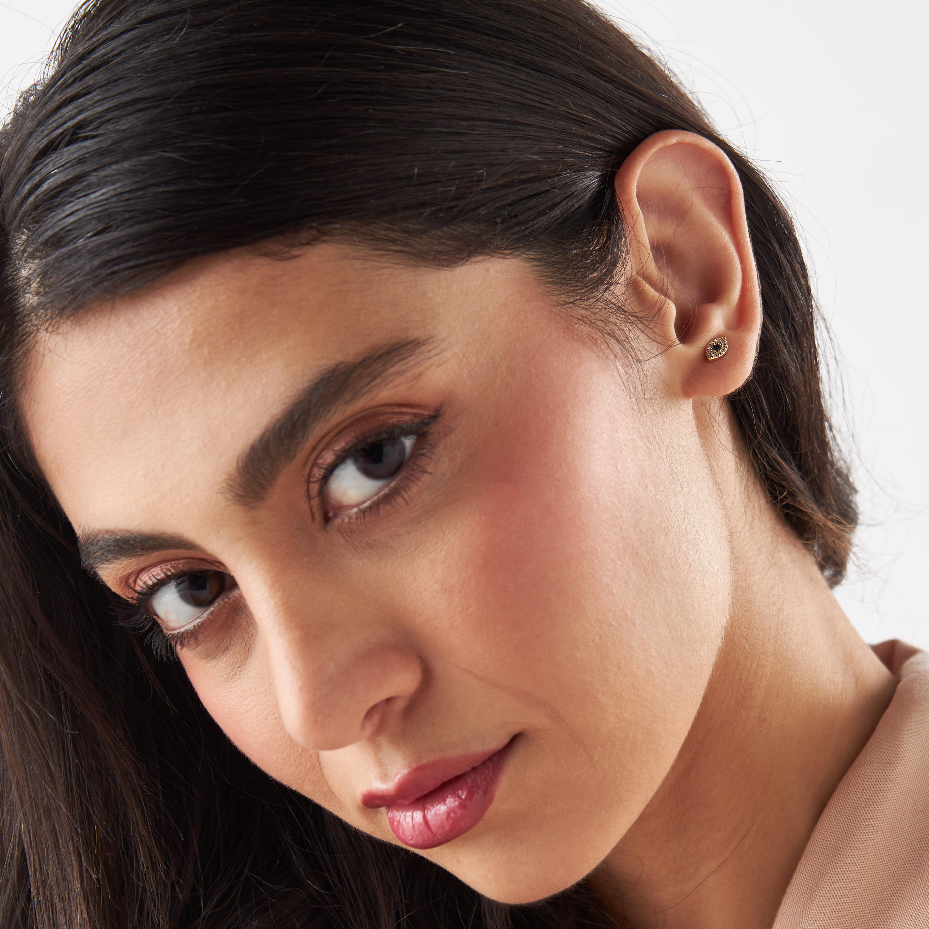 حلقان مزيّنة باللؤلؤ بمشبك إغلاق خلفي - طقم 3 أزواج-women-watchesandjewellery-jewellery-earrings-image-2