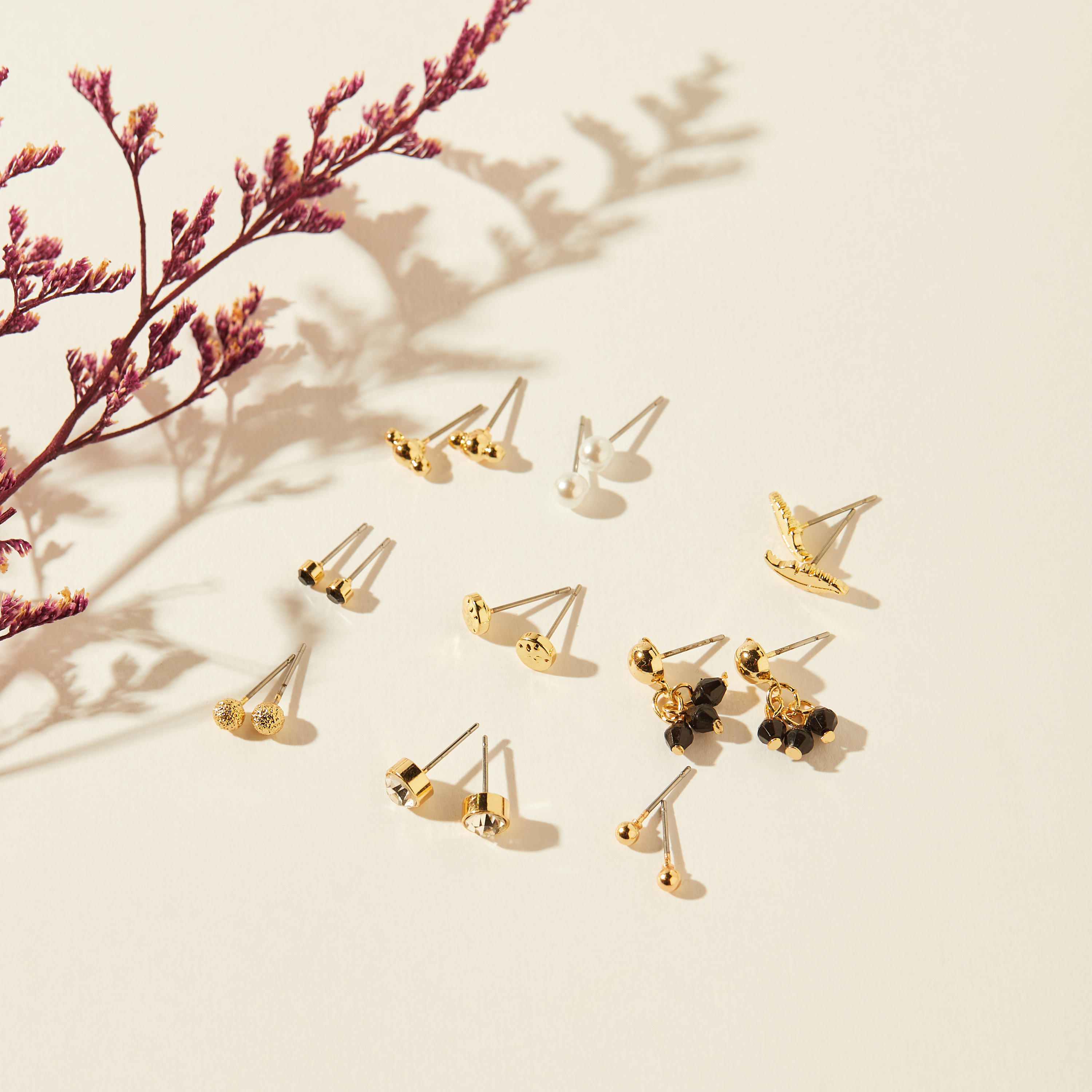 Assorted Earrings with Pushback Closure - Set of 9-women-watchesandjewellery-jewellery-earrings-image-2