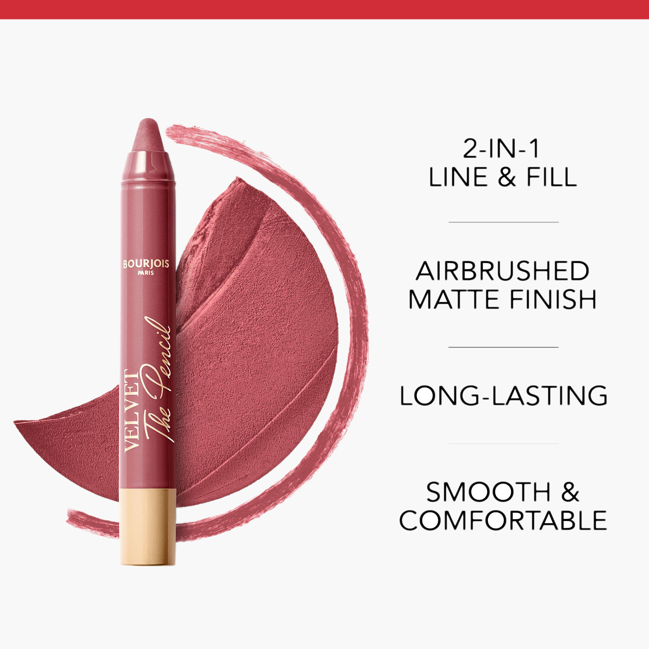 Bourjois Velvet the Pencil Lipstick - 3 gms-beautyandpersonalcare-makeup-lips-lipsticks-image-3