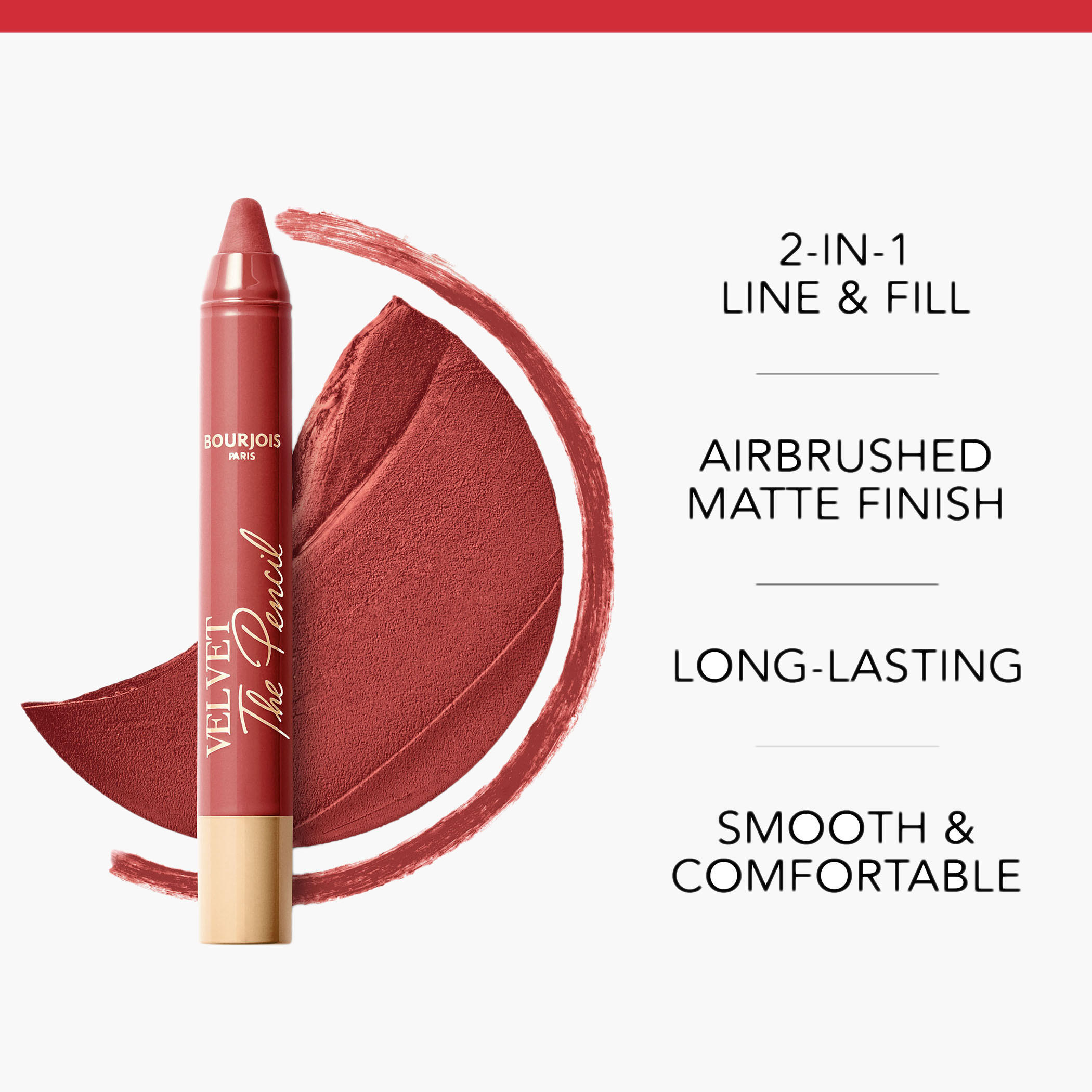 Bourjois Velvet the Pencil Lipstick - 3 gms-beautyandpersonalcare-makeup-lips-lipsticks-image-3
