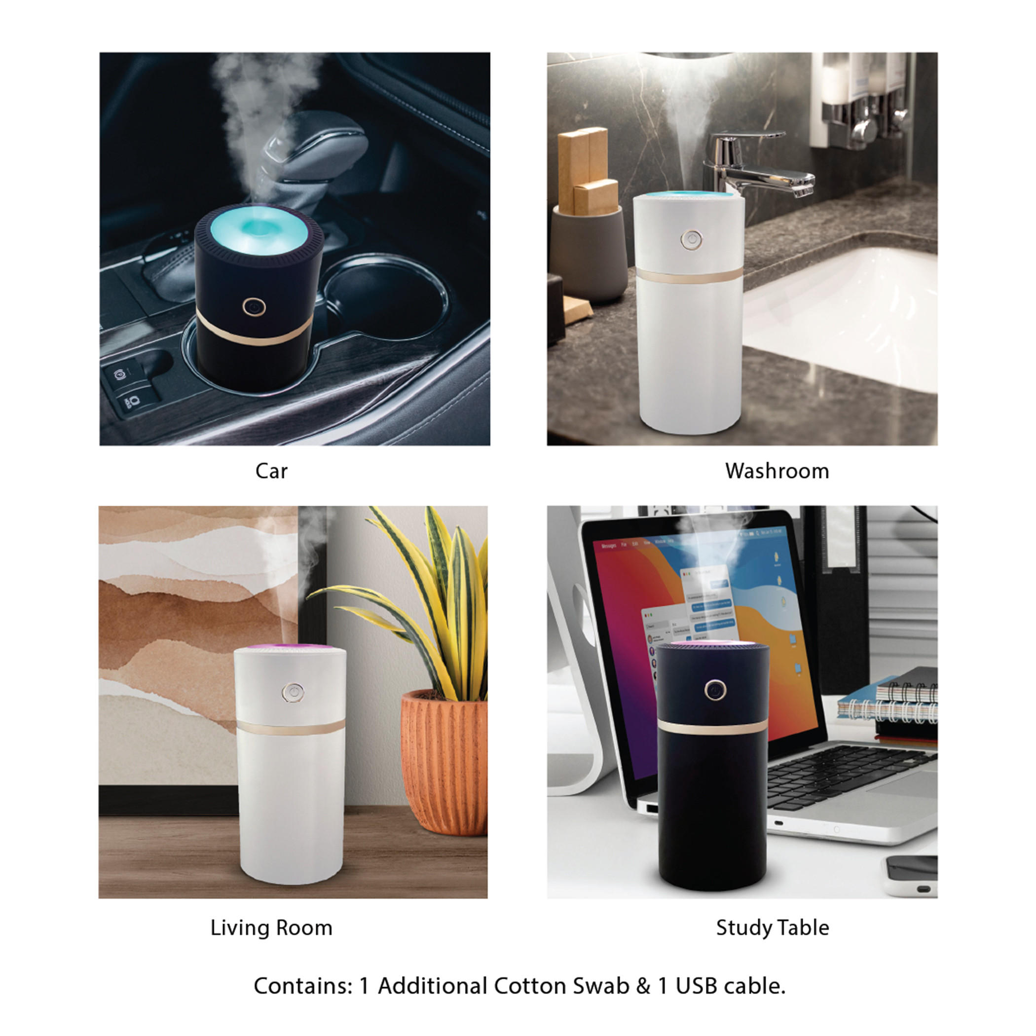 Aurora USB powered Color Changing LED Portable Humidifier - 310 ml-household-homefragrance-airrevitalisersandhumidifiers-image-7