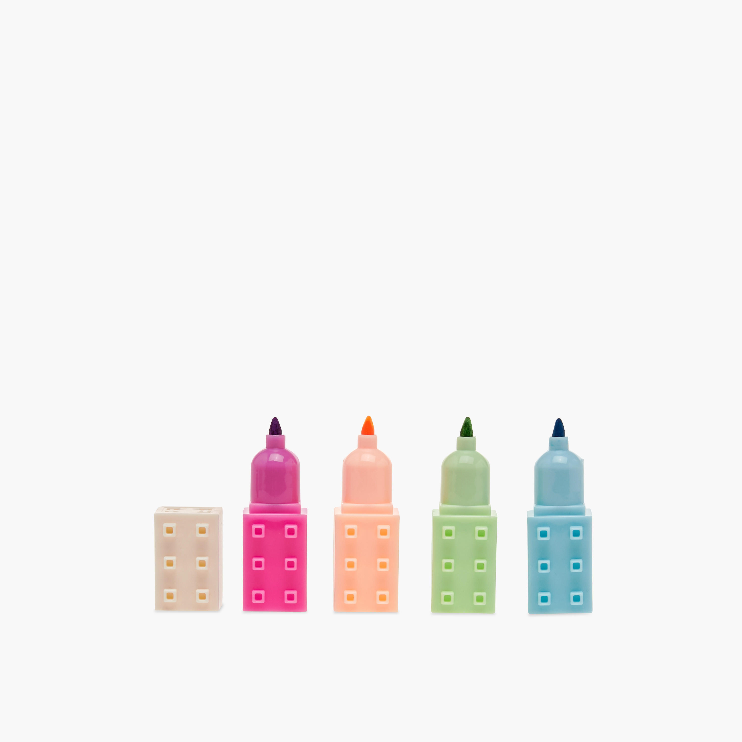 GLOO Cube Decorative Highlighter Set-school-stationery-sets-image-2