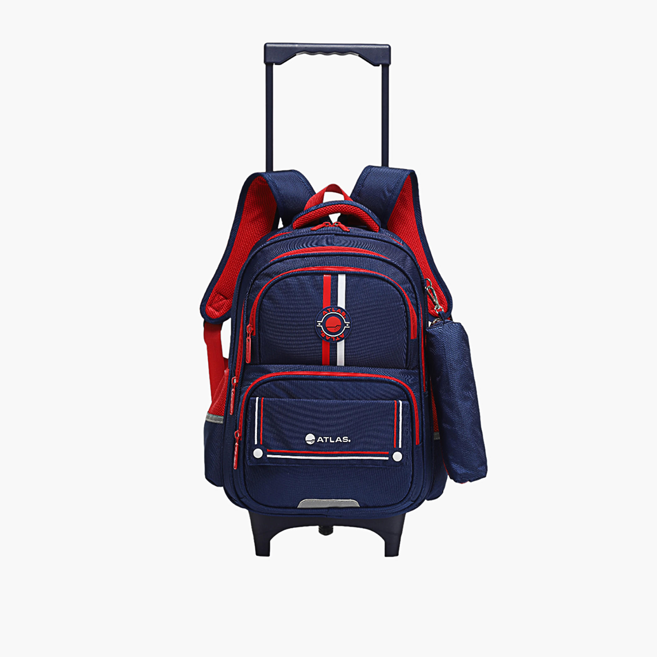 Atlas Printed Trolley Backpack with Wheels and Shoulder Straps - 18 inches-school-bagsandbackpacks-trolleybags-image-1