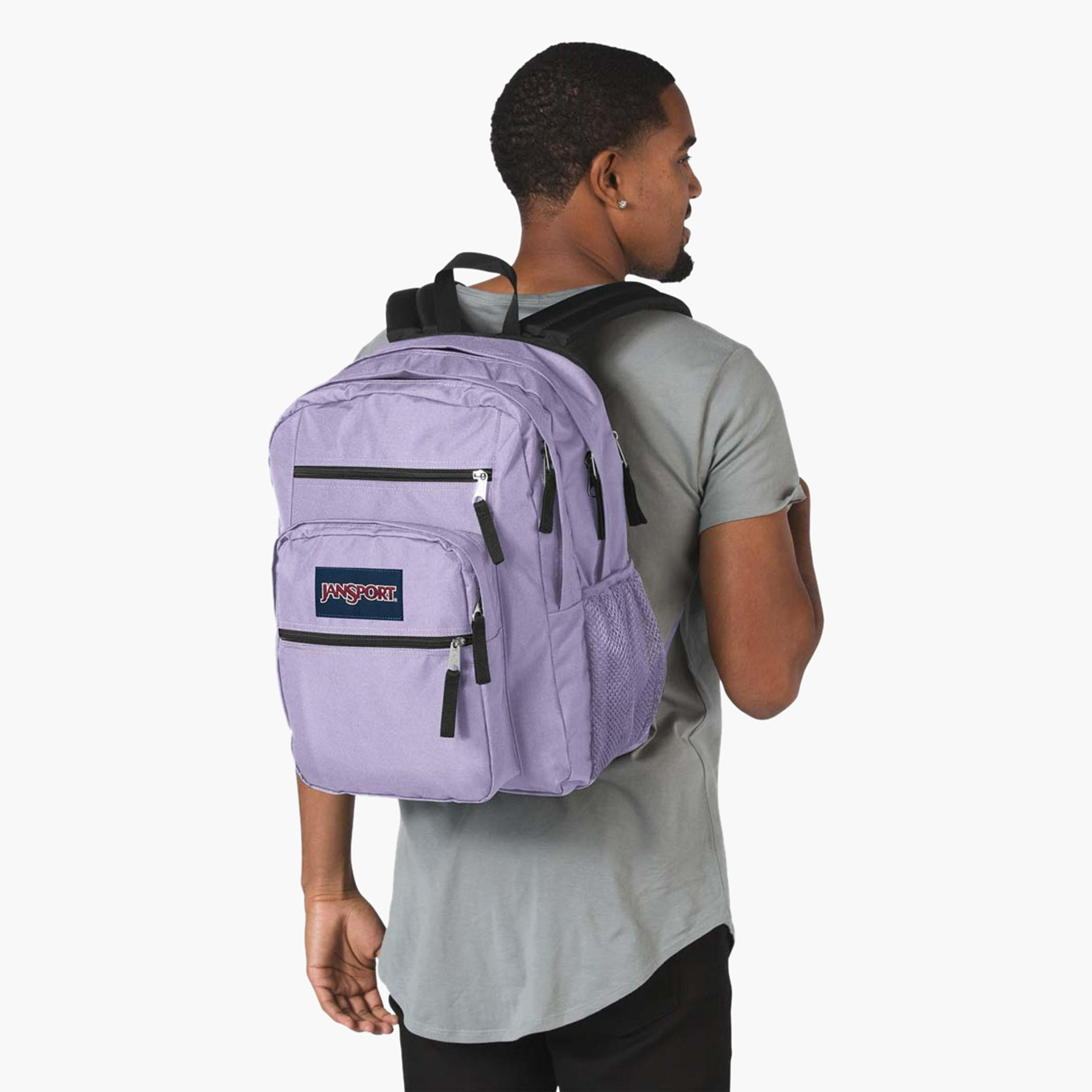 Jansport Logo Applique Backpack with Adjustable Strap and Zip Closure - 53x41x33 cms-school-bagsandbackpacks-backpacks-image-6