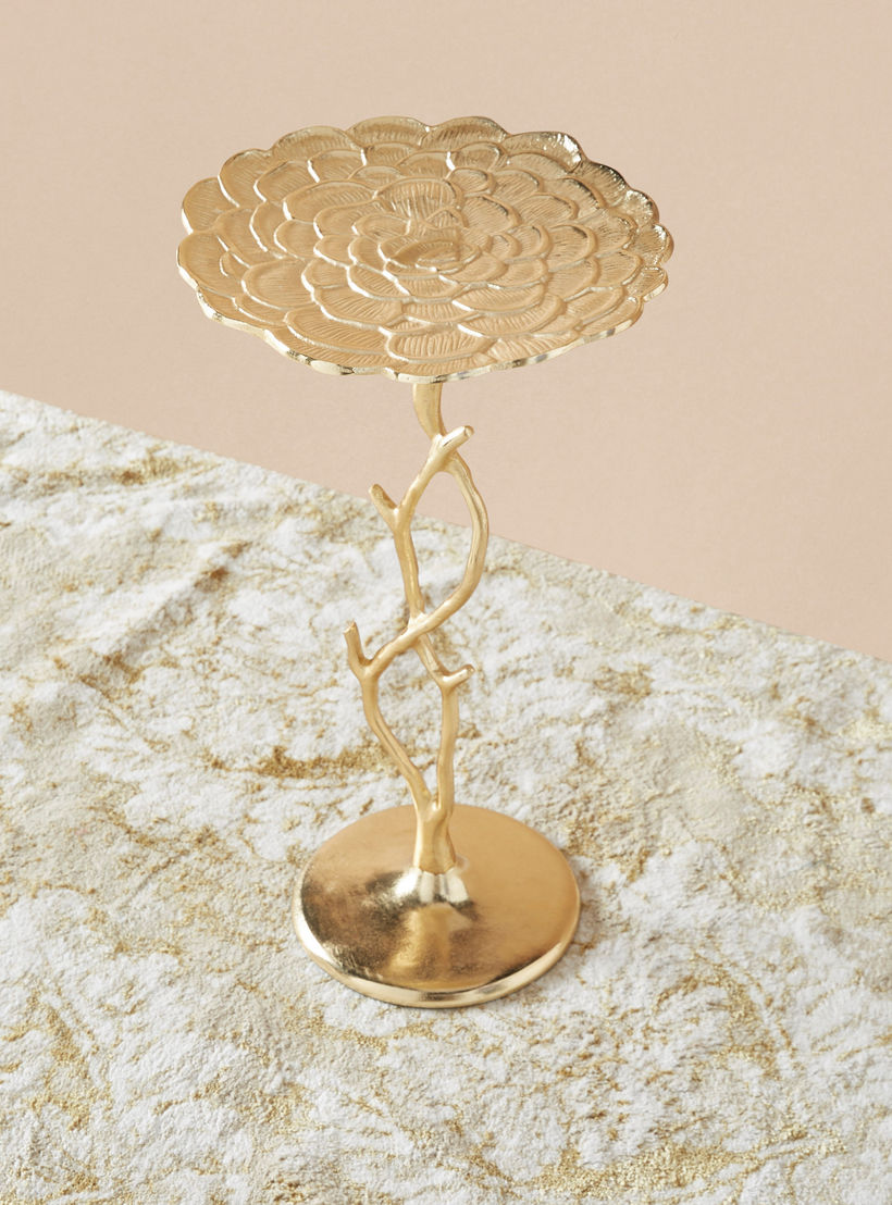 Round Metal Top Accent Table - 30x30x55 cms-furniture-livingroom-sideandendtables-image-1