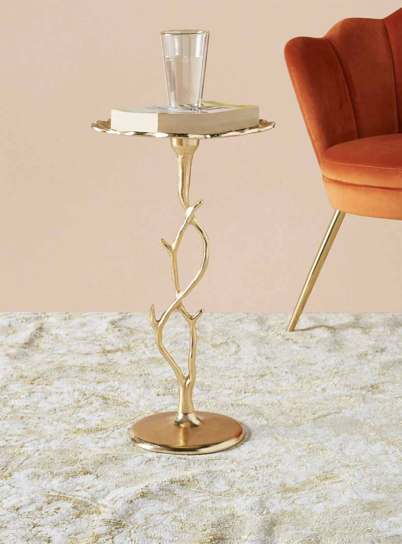 Round Metal Top Accent Table - 30x30x55 cms-furniture-livingroom-sideandendtables-image-2