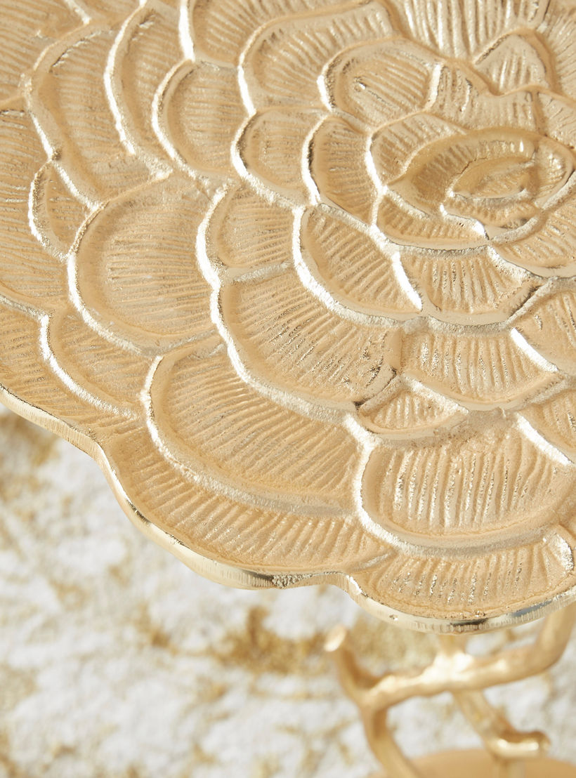 Round Metal Top Accent Table - 30x30x55 cms-furniture-livingroom-sideandendtables-image-3