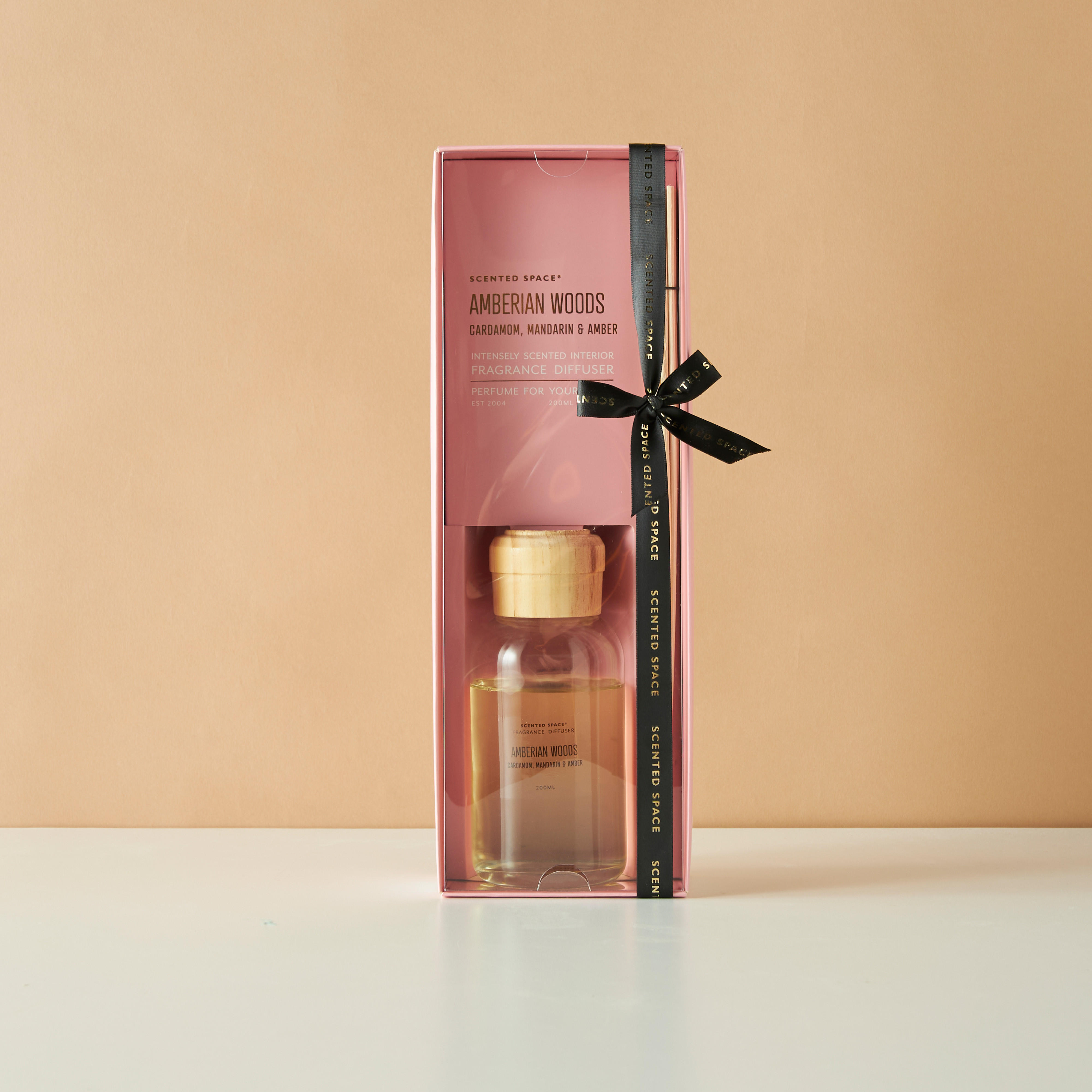 Scented Space Amberian Woods Reed Diffuser - 200 ml-household-homefragrance-reeddiffusers-image-2