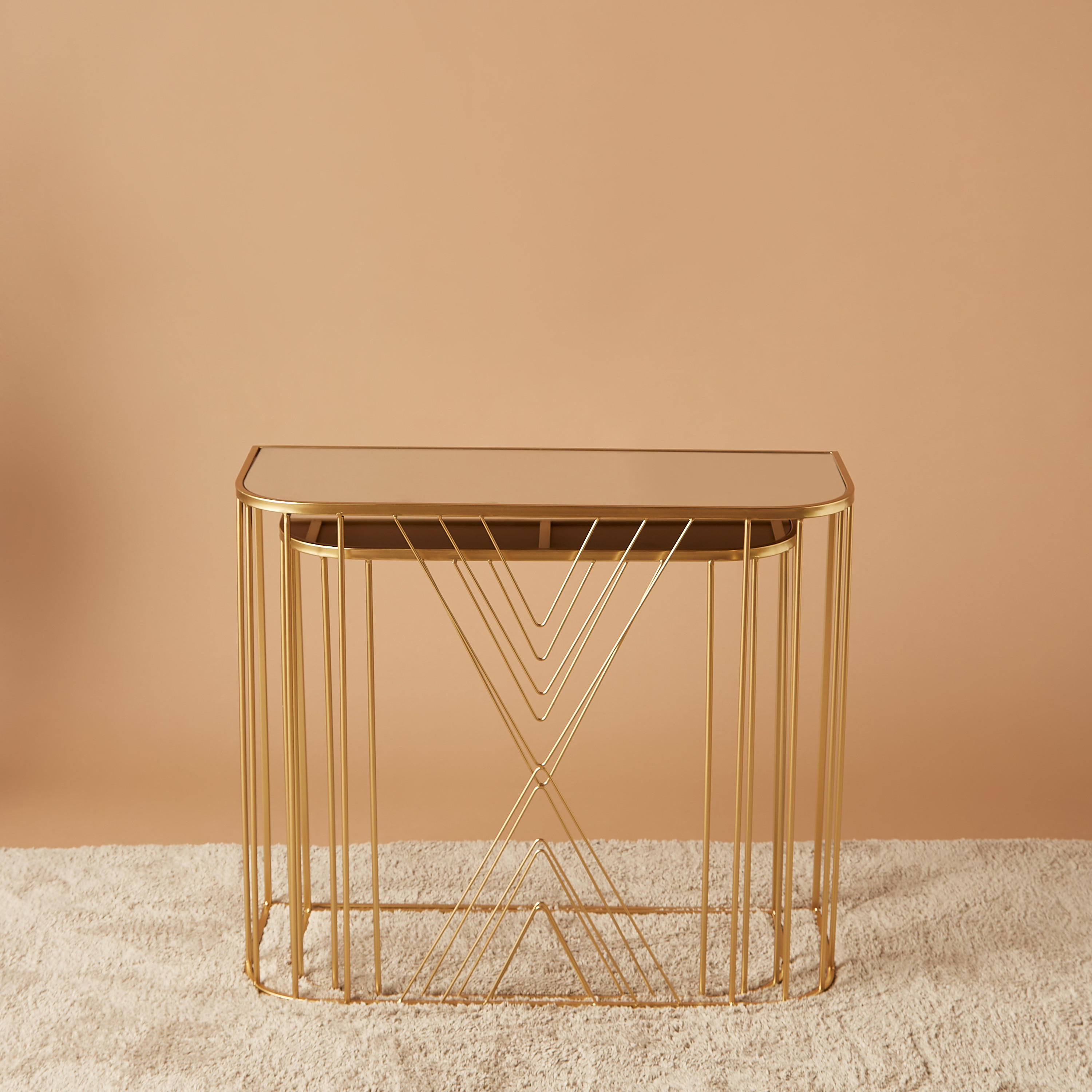 Rectangular 2-Piece Mirror Top Console Table Set-furniture-livingroom-consoletablesandmirrors-image-5