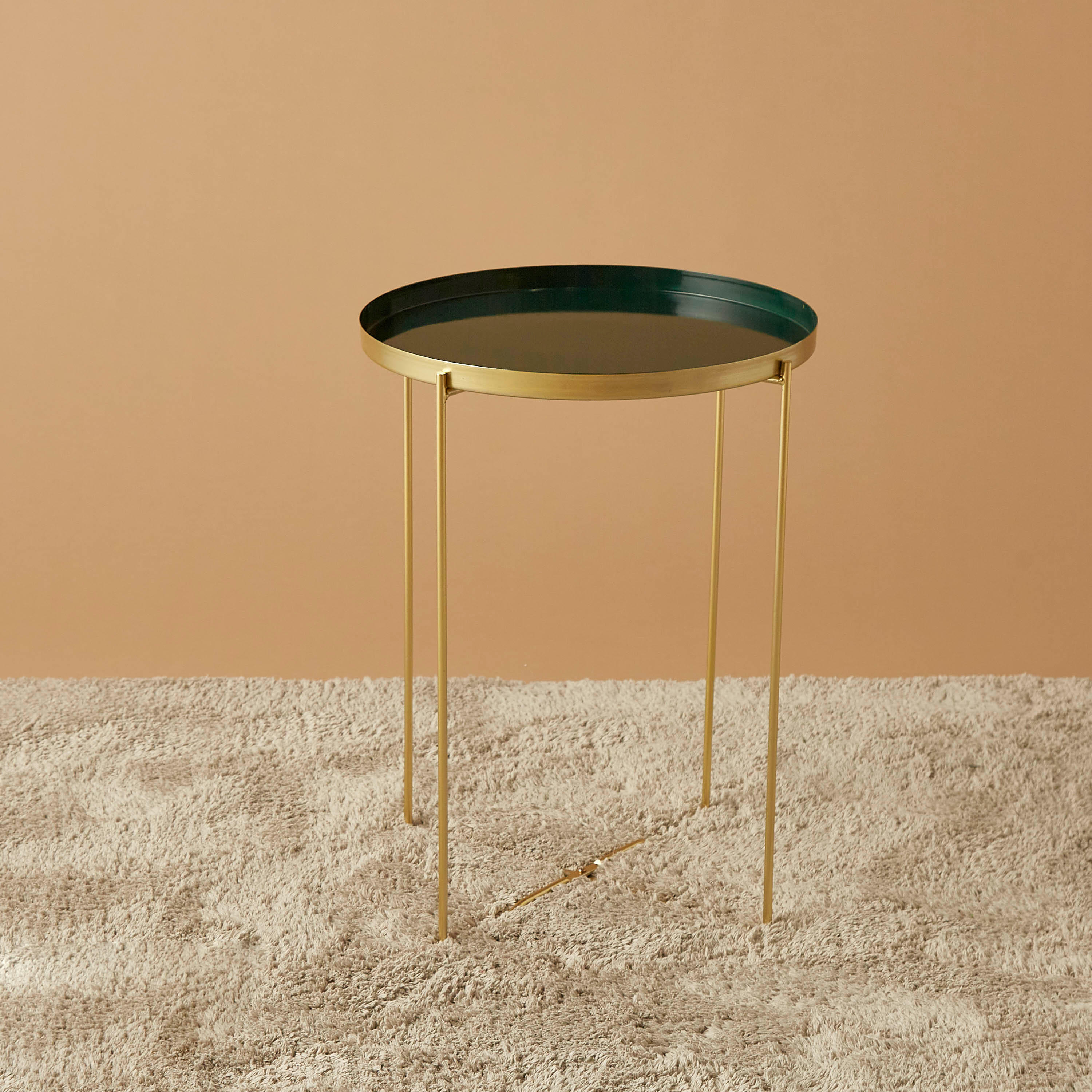 طاولة زينة بسطح معدني - 36x36x47 سم-furniture-livingroom-sideandendtables-image-1