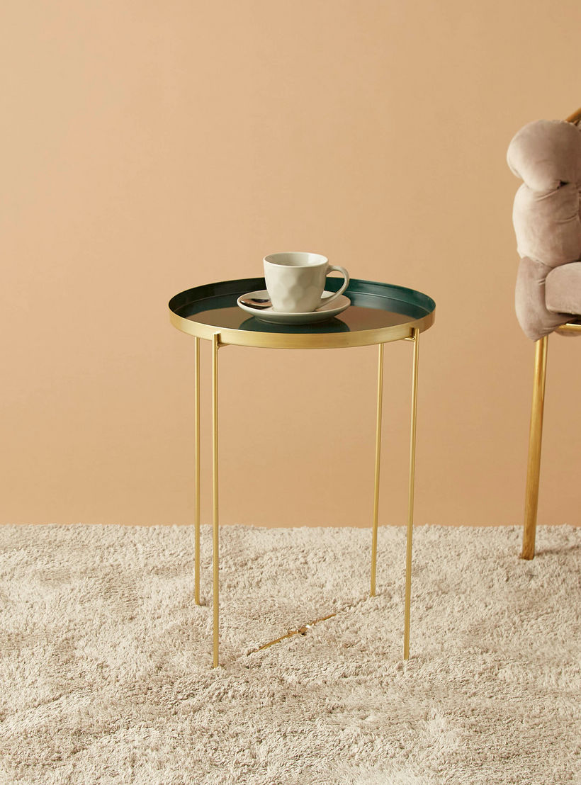 طاولة زينة بسطح معدني - 36x36x47 سم-furniture-livingroom-sideandendtables-image-2