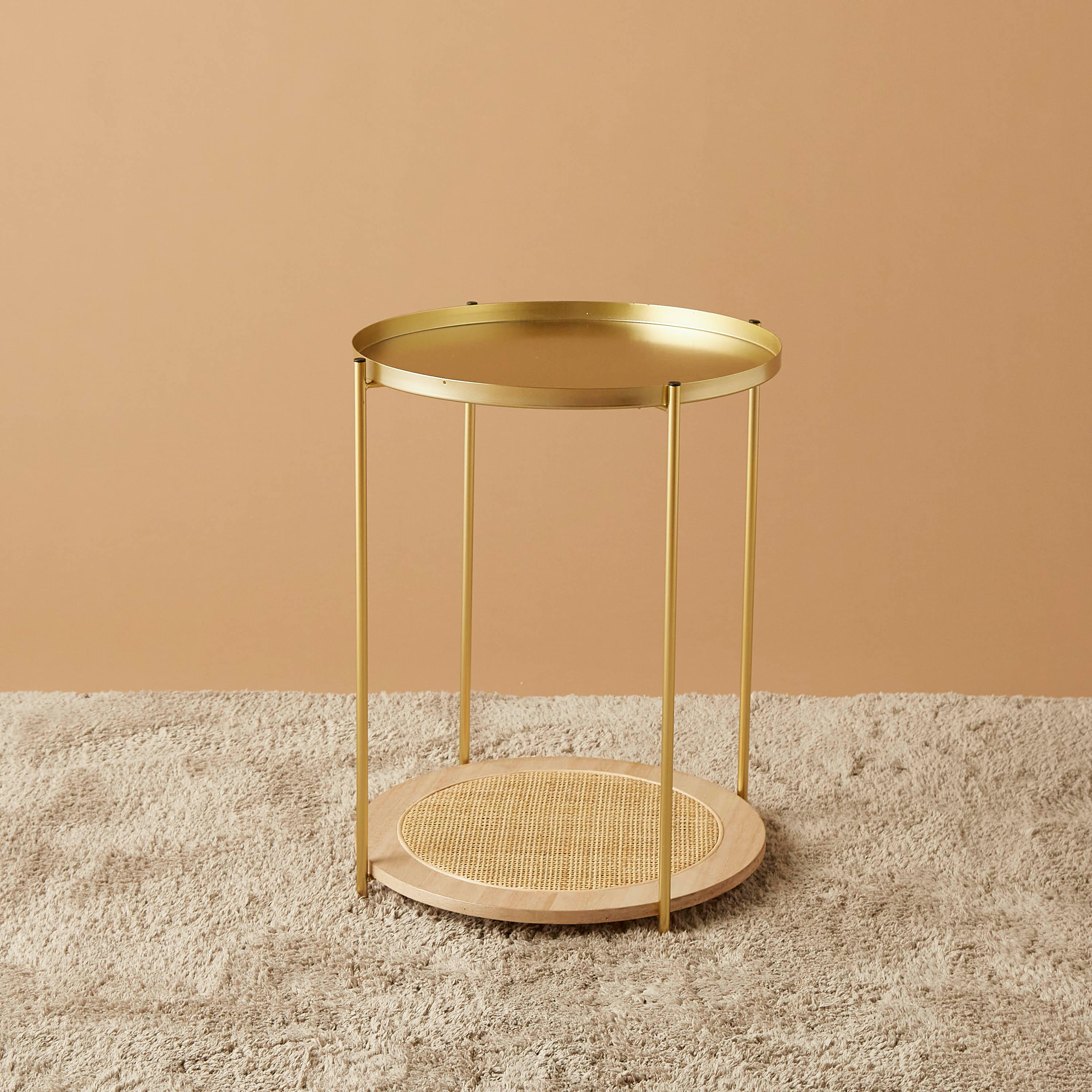 Metal Top Accent Table - 40x40x51 cms-furniture-livingroom-sideandendtables-image-1