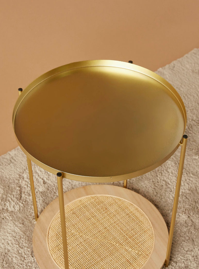Metal Top Accent Table - 40x40x51 cms-furniture-livingroom-sideandendtables-image-3