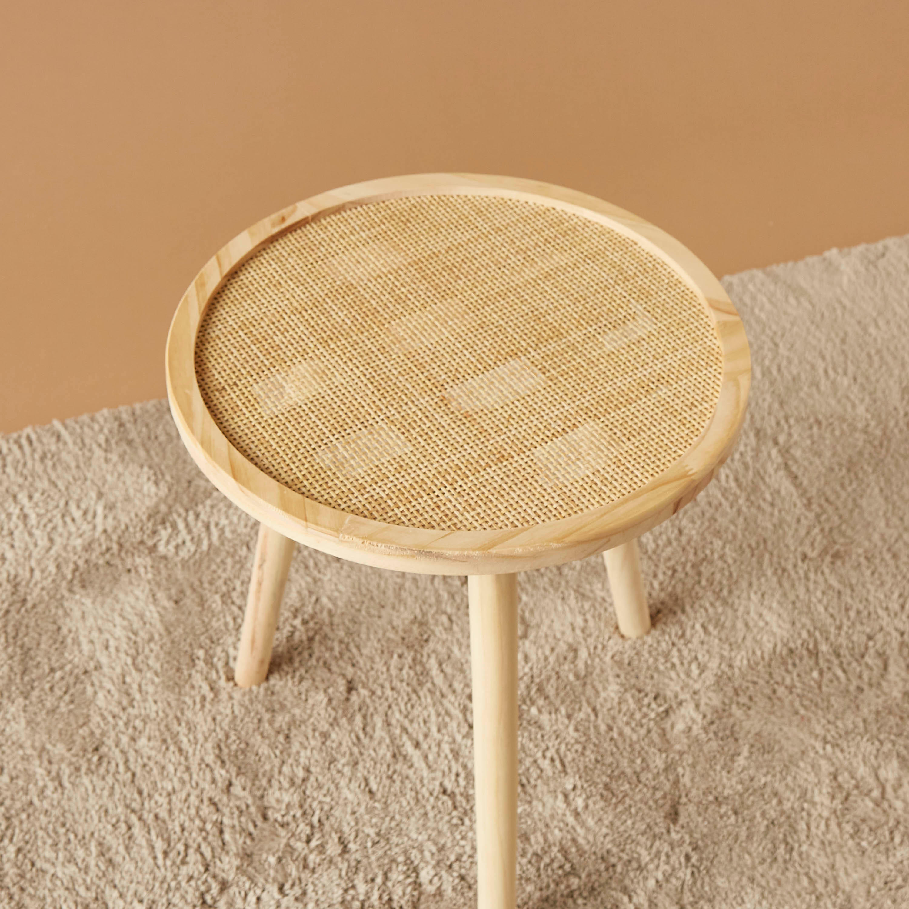 Wooden Top Accent Table - 40x40x51 cms-furniture-livingroom-sideandendtables-image-3