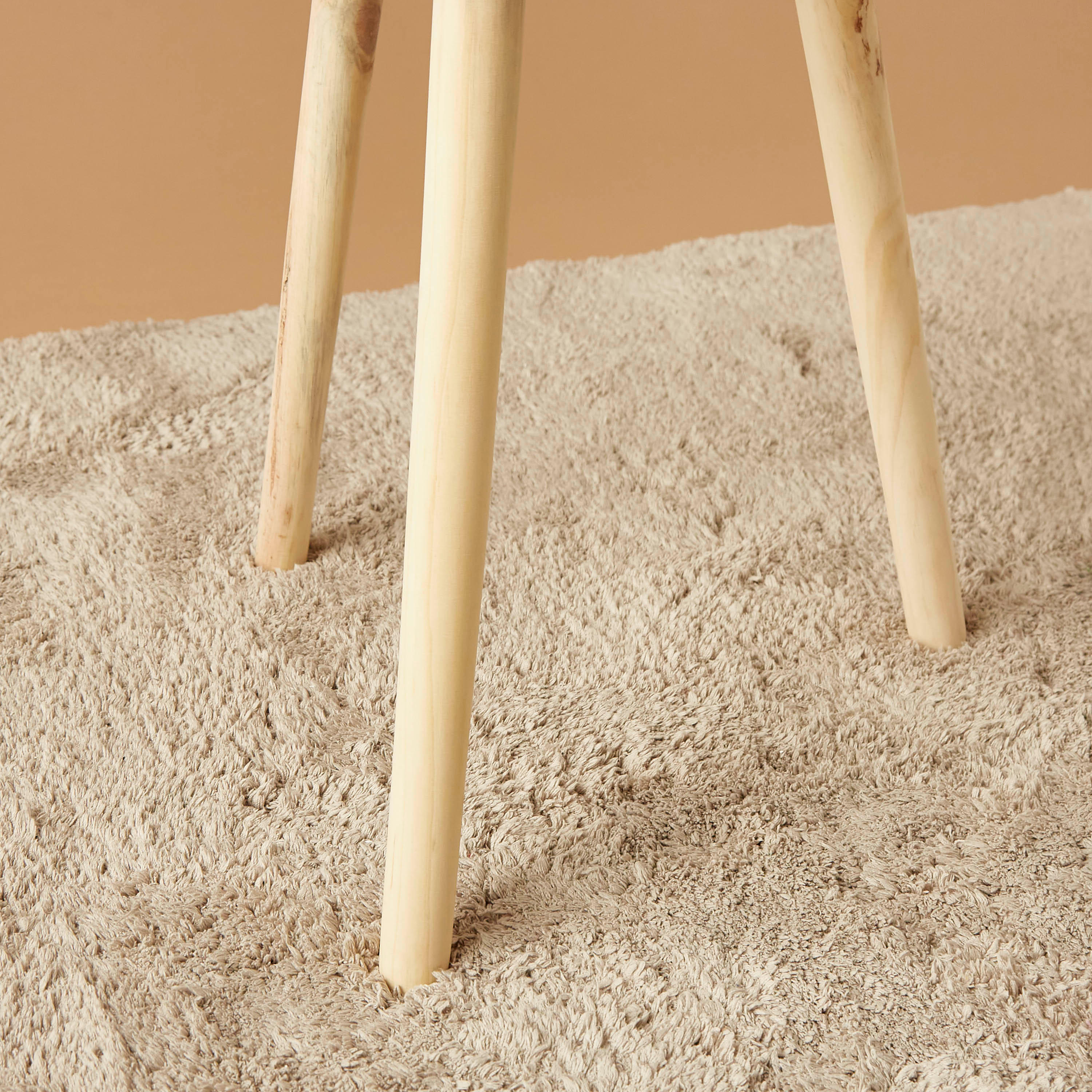 Wooden Top Accent Table - 40x40x51 cms-furniture-livingroom-sideandendtables-image-4